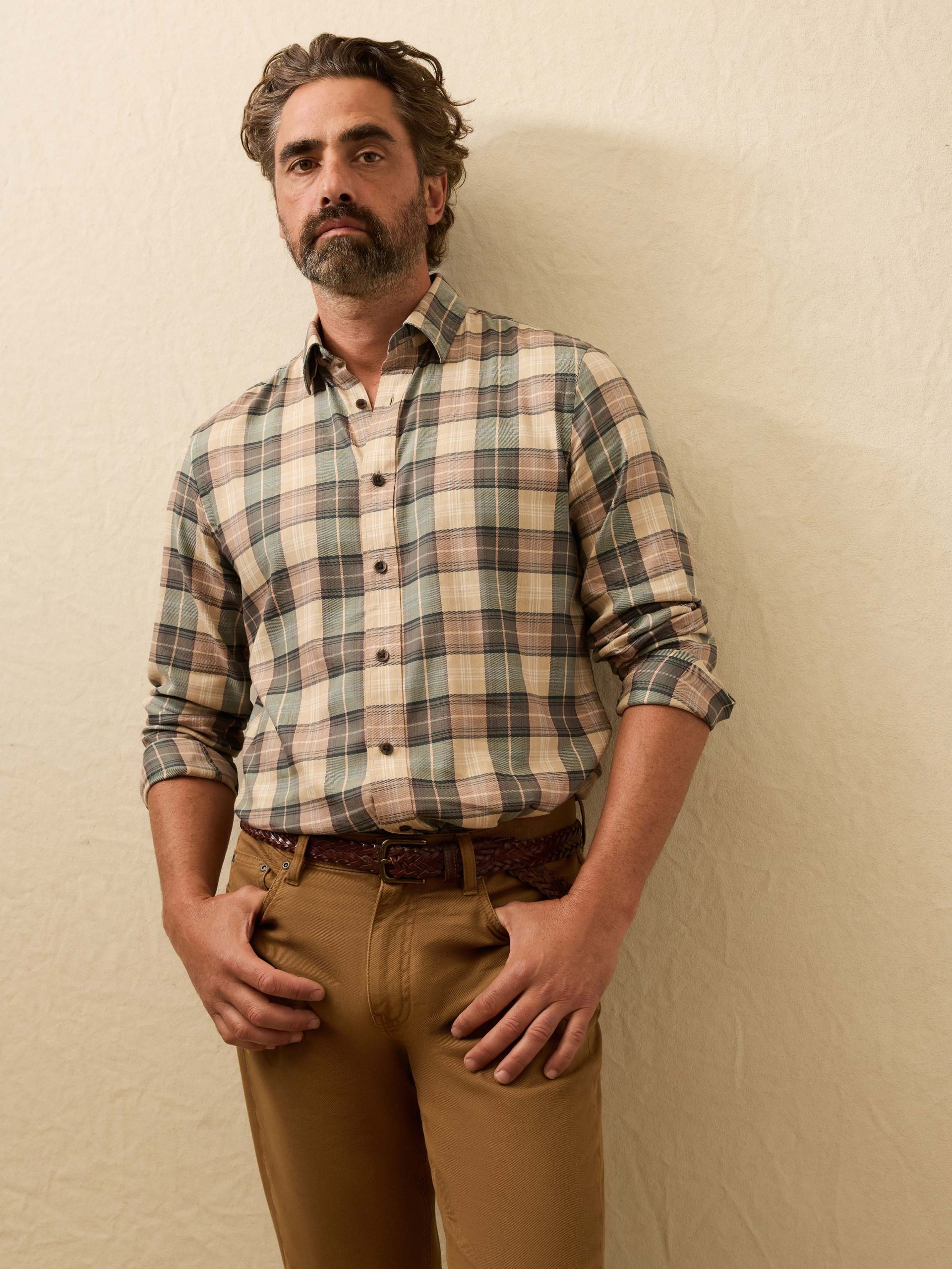 Soft Twill Movement? Shirt - Olive Sands Plaid