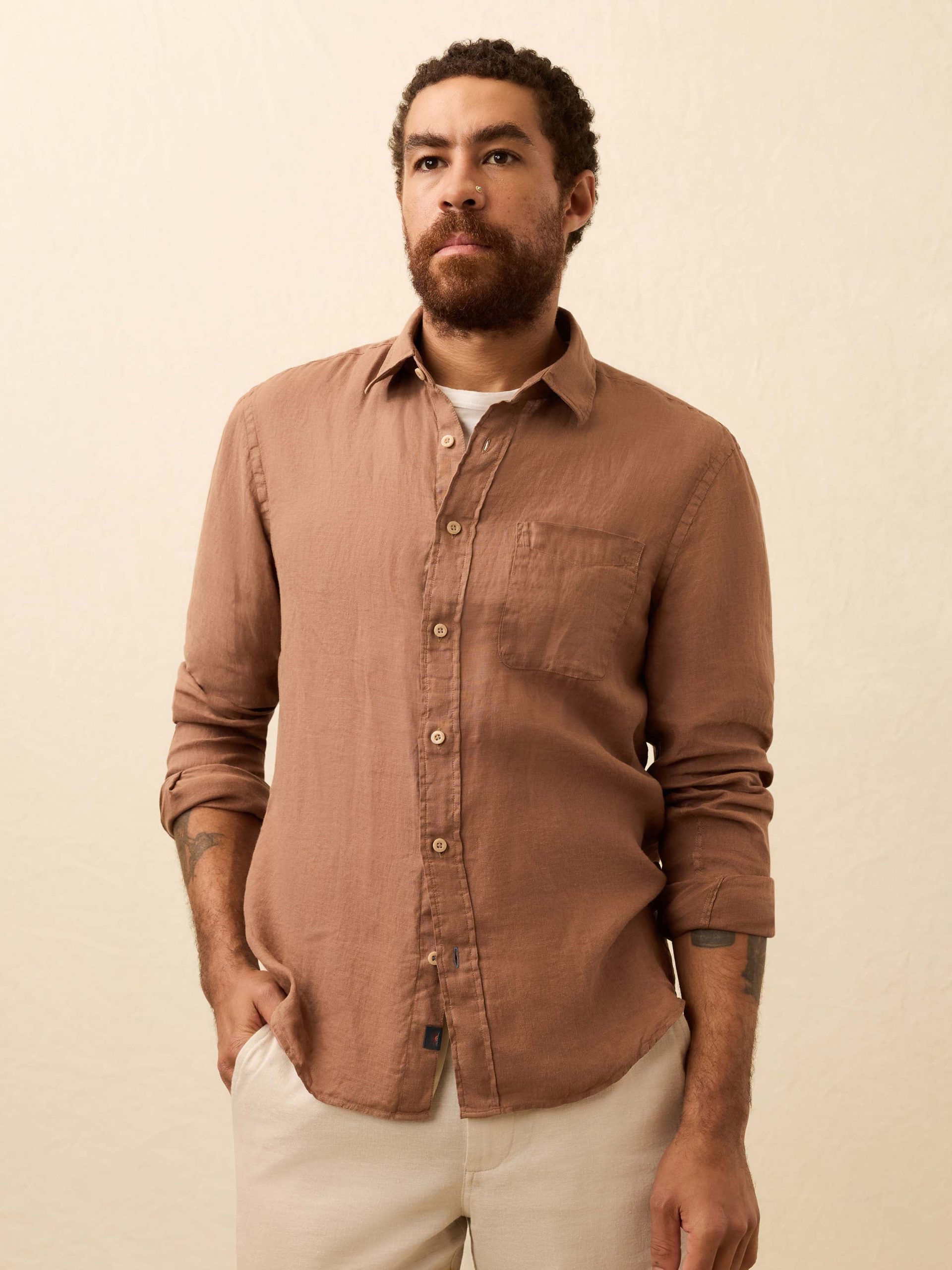 Laguna Linen Shirt - Chestnut Woods - Image 2
