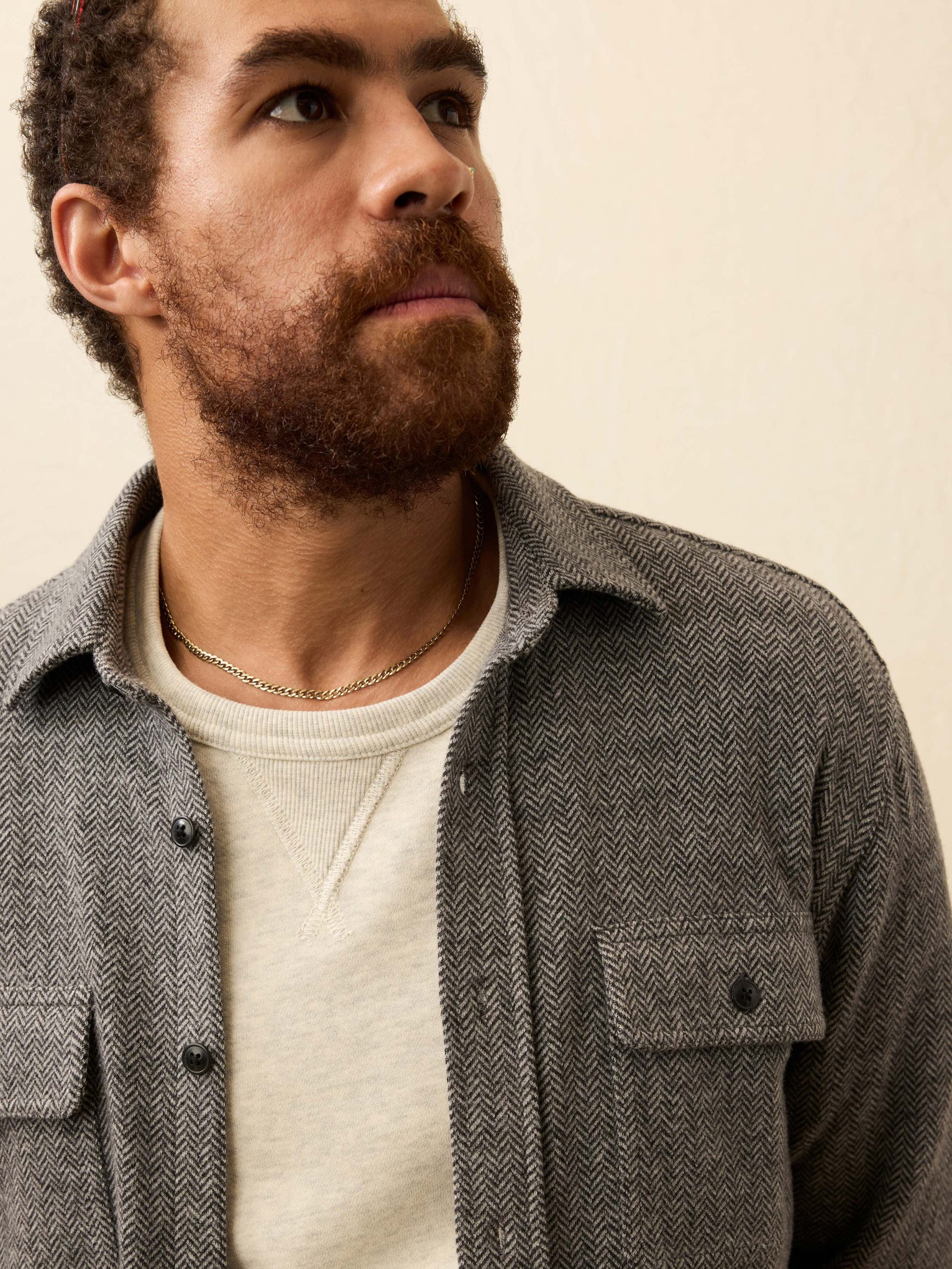 Legend? Sweater Shirt - Alpine Grey Herringbone - Image 3
