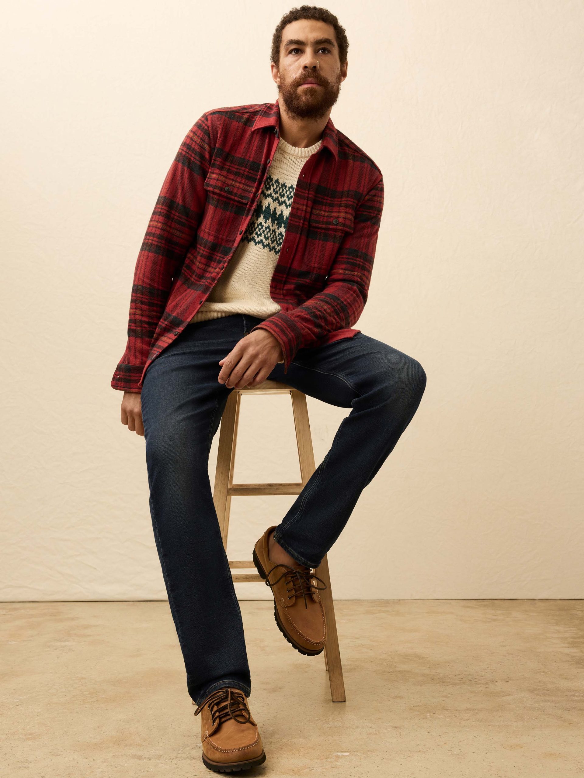Legend? Sweater Shirt - Red Cedar Plaid - Image 2
