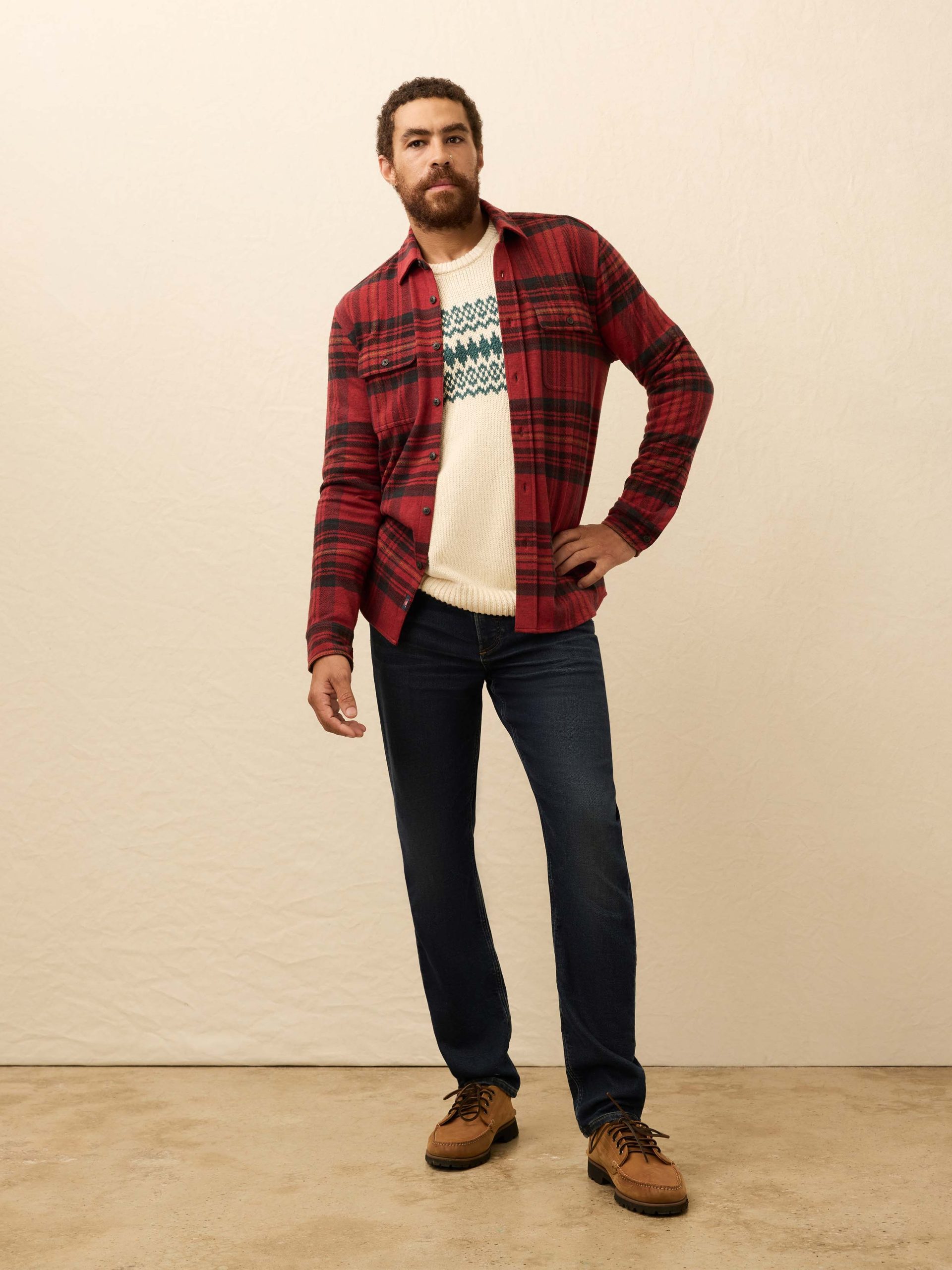 Legend? Sweater Shirt - Red Cedar Plaid - Image 4