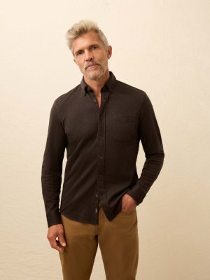Coastline Knit Shirt - Bear Mountain Houndstooth