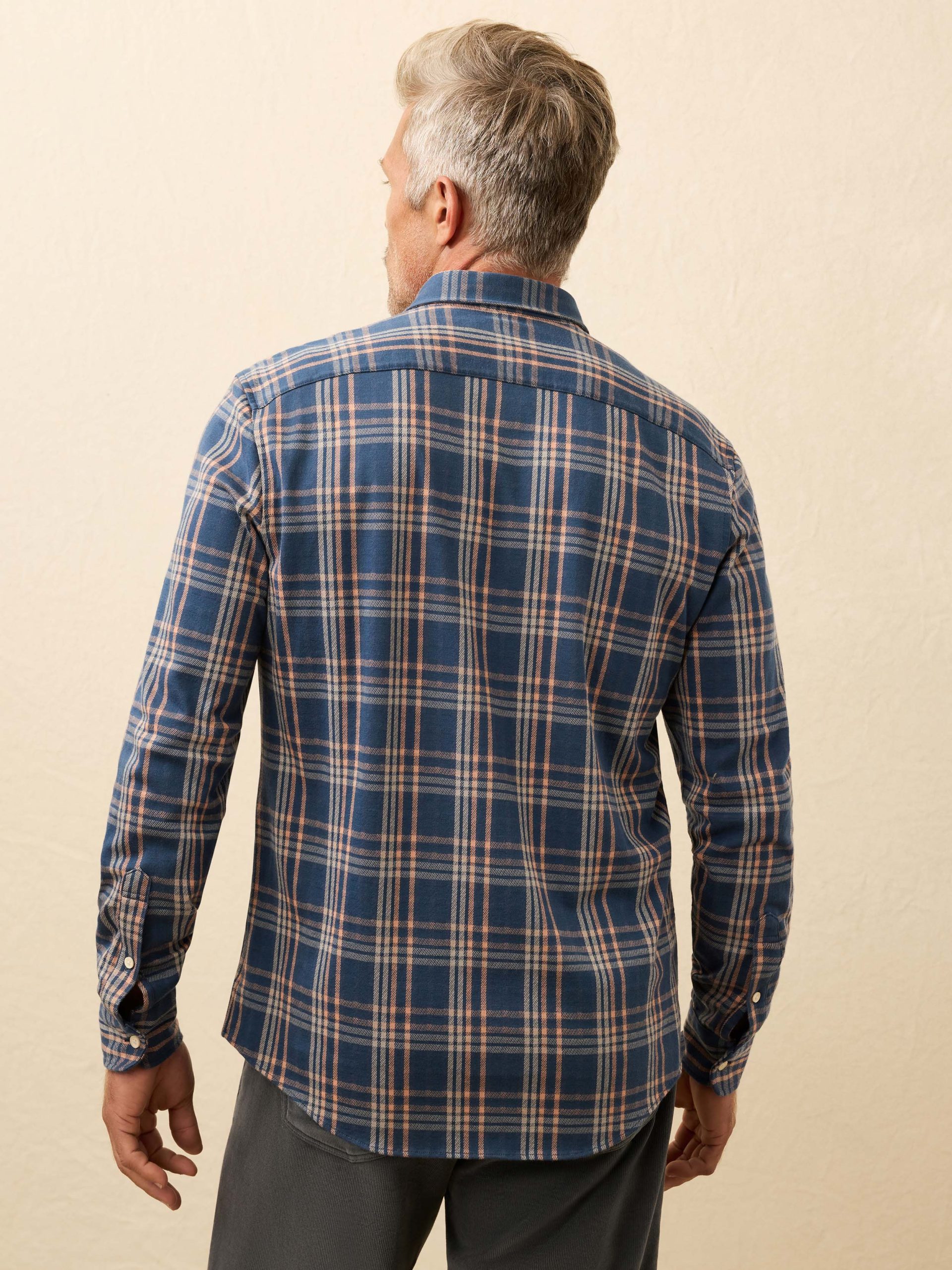 Coastline Knit Shirt - Clay Twilight Plaid - Image 4