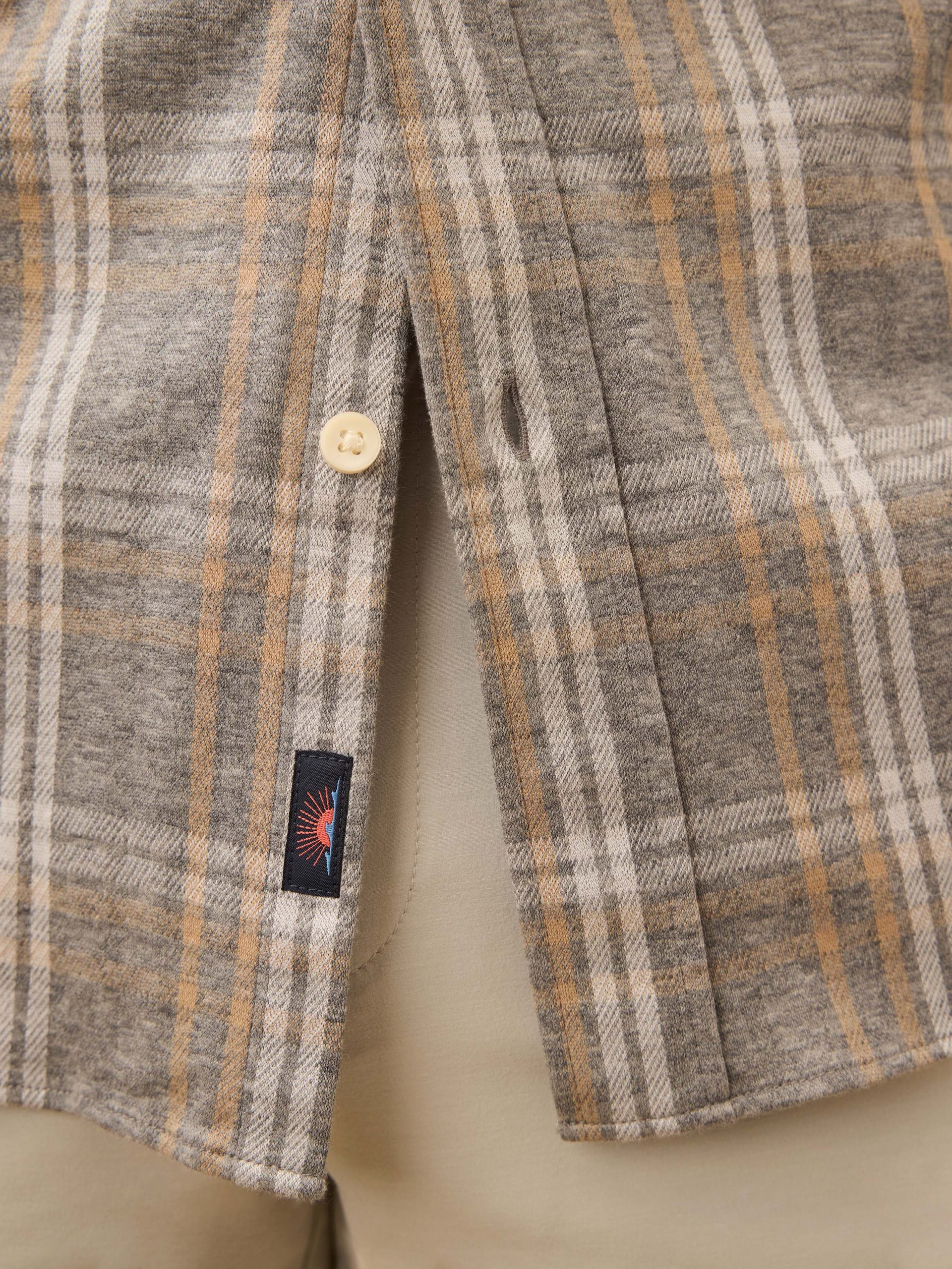 Coastline Knit Shirt - Dune Ash Plaid - Image 4