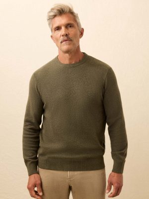 Jackson Crewneck Sweater - Olive Heather