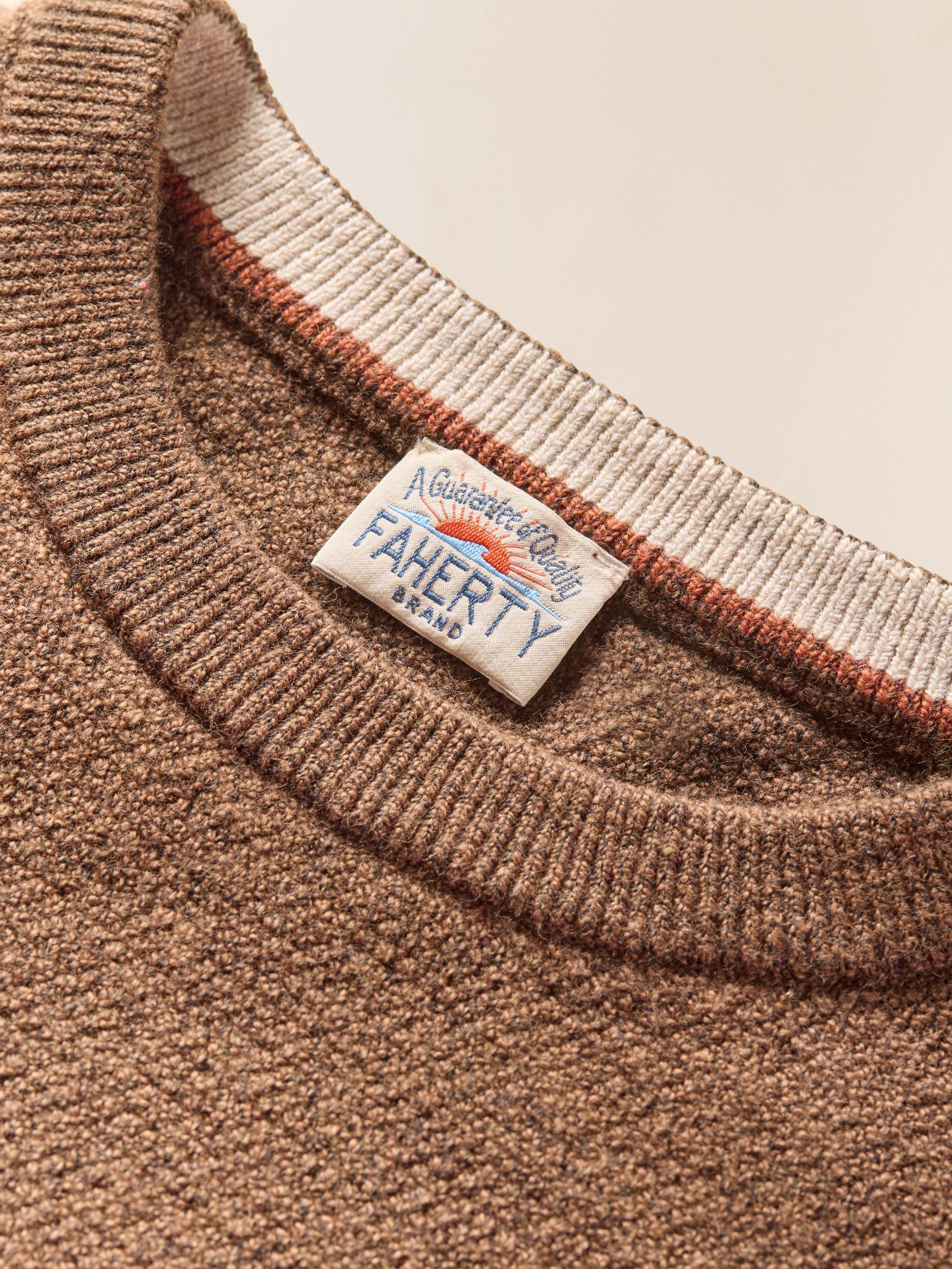 Jackson Crewneck Sweater - Trail Brown Heather - Image 5