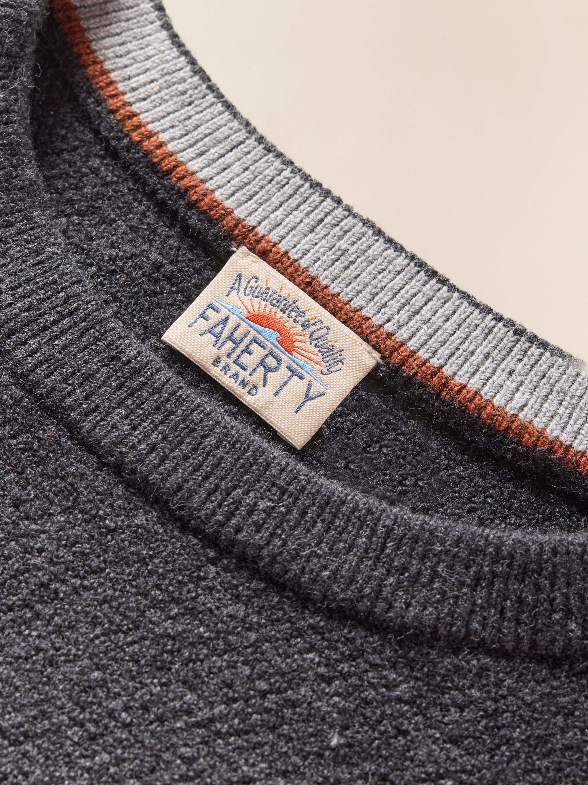 Jackson Crewneck Sweater - Wolf Black Heather - Image 7