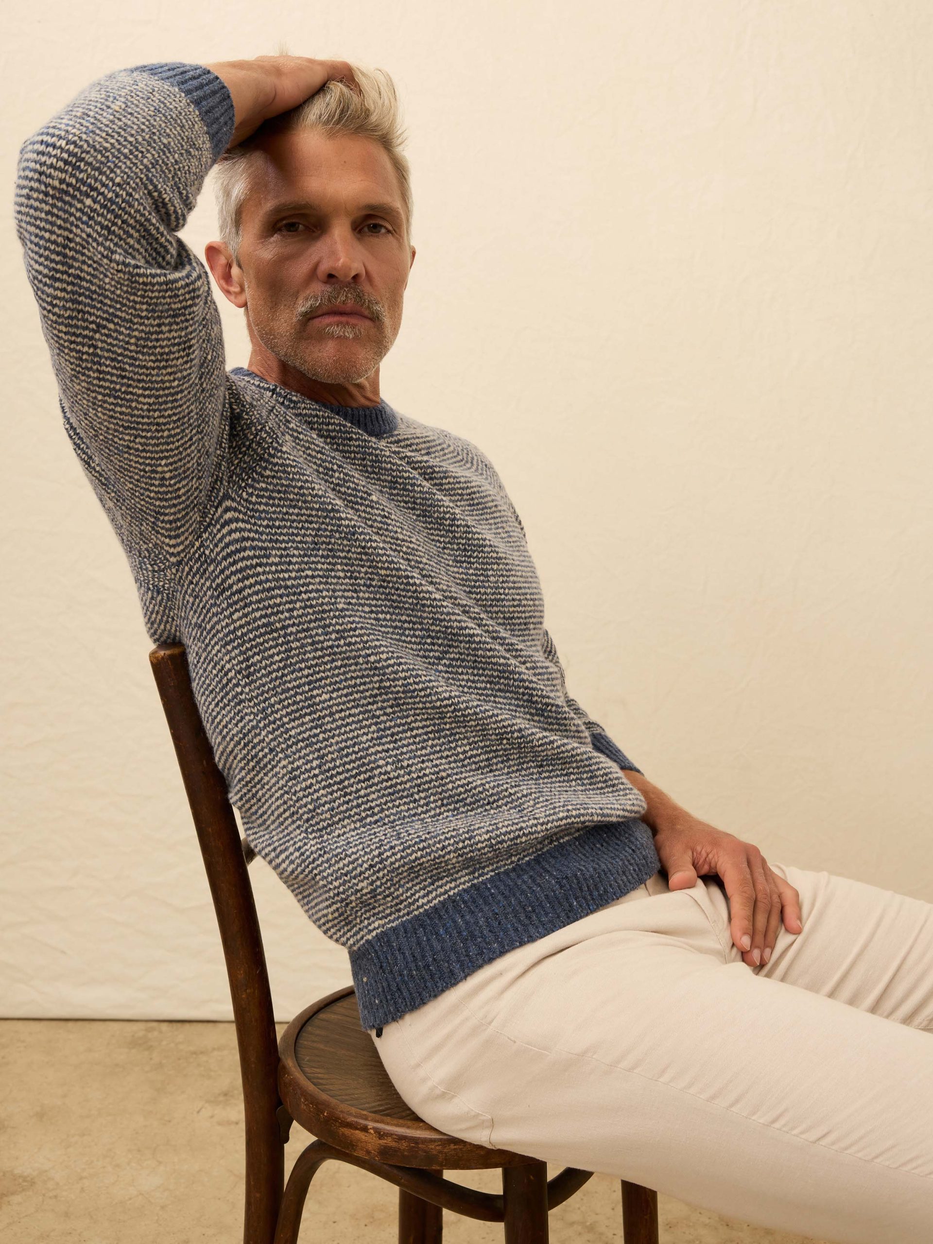Donegal Crewneck Sweater - Sea Feeder Marl - Image 4