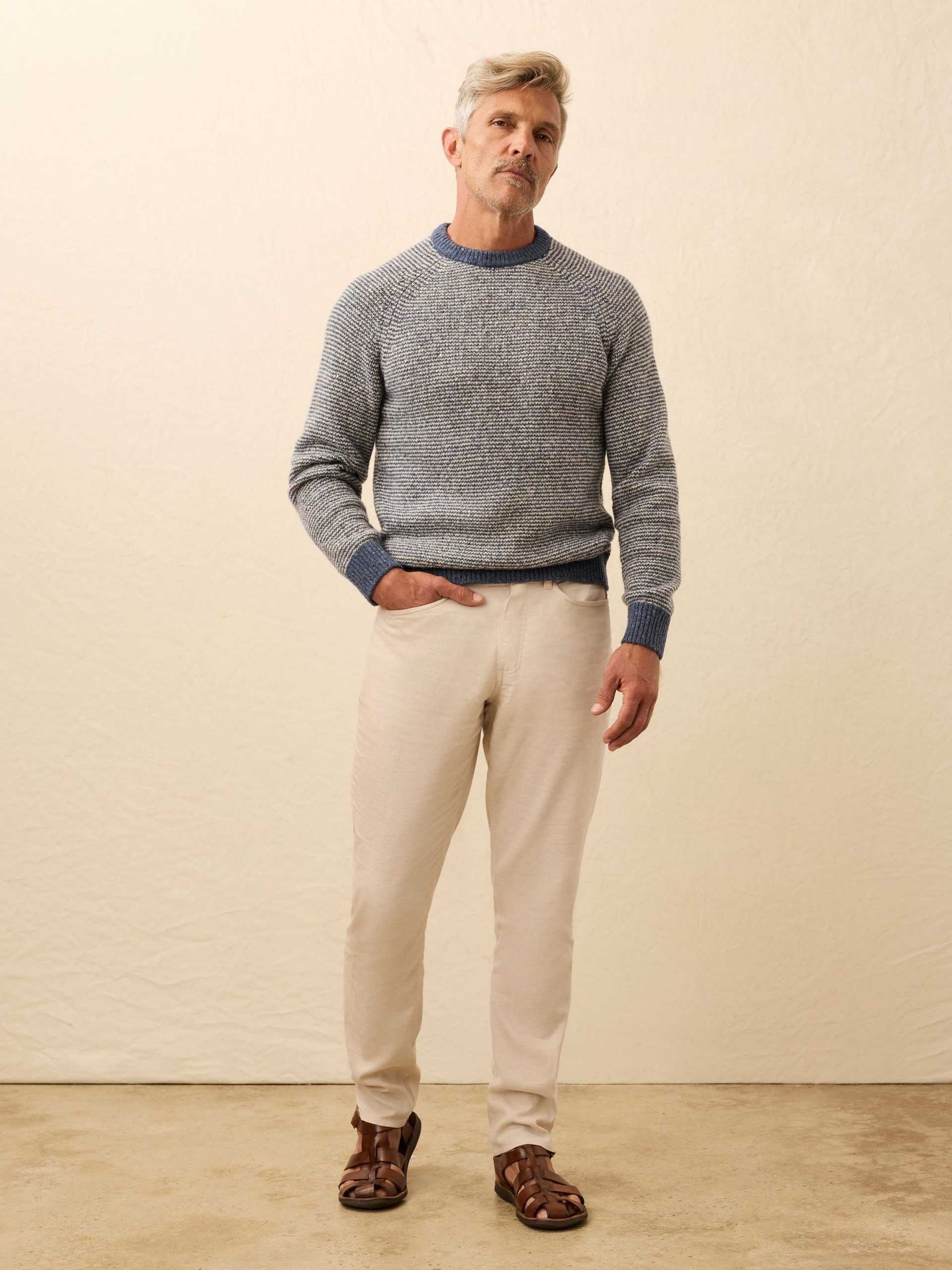 Donegal Crewneck Sweater - Sea Feeder Marl - Image 3