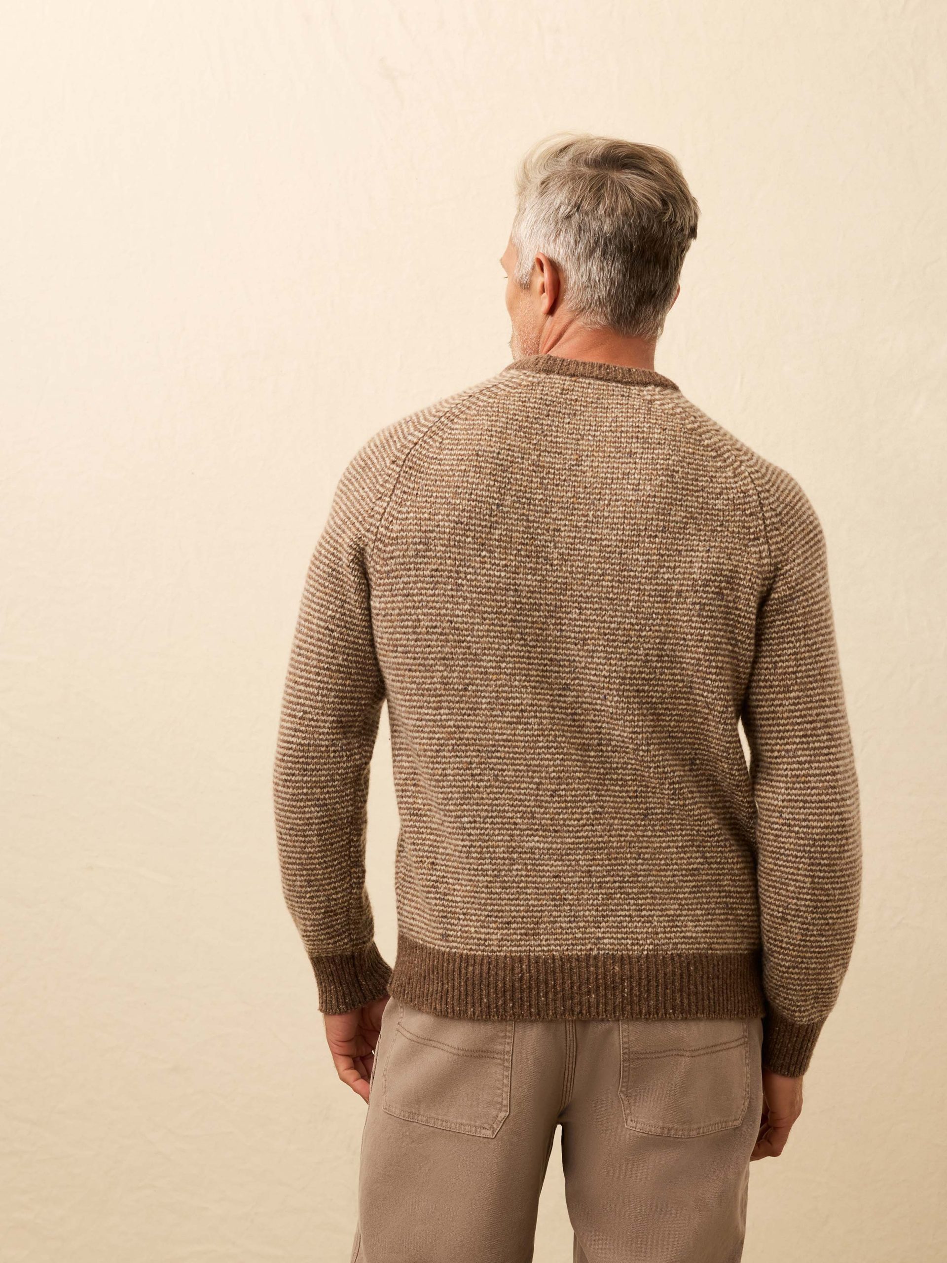 Donegal Crewneck Sweater - Walnut Feeder Marl - Image 5