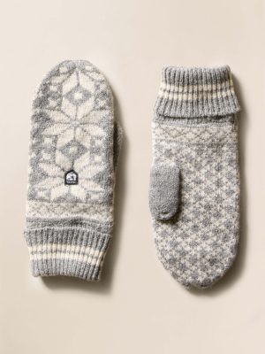 Hestra Isvik Mitt - Grey Off White