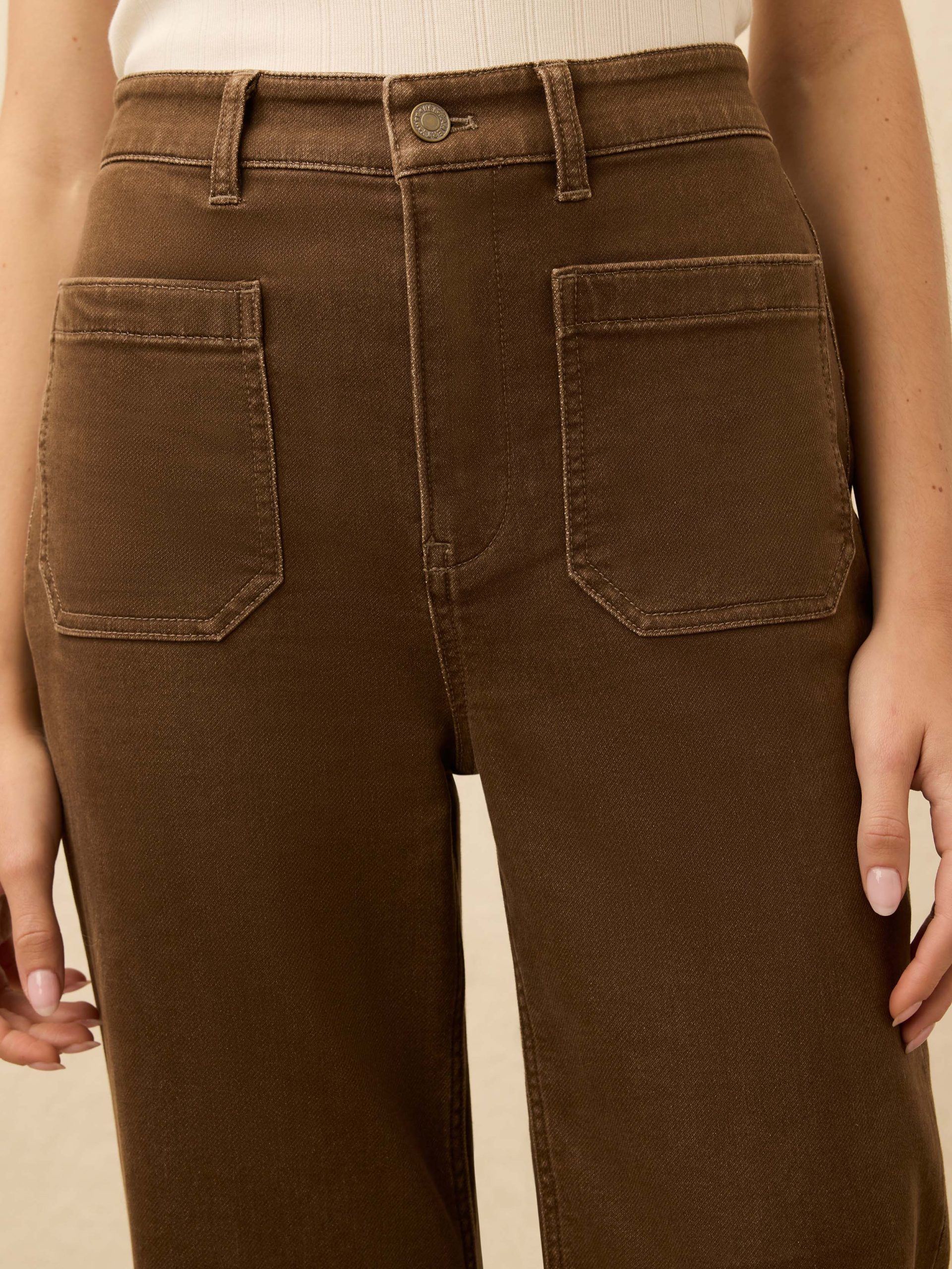 Stretch Terry Patch Pocket Pant - Walnut - Image 3
