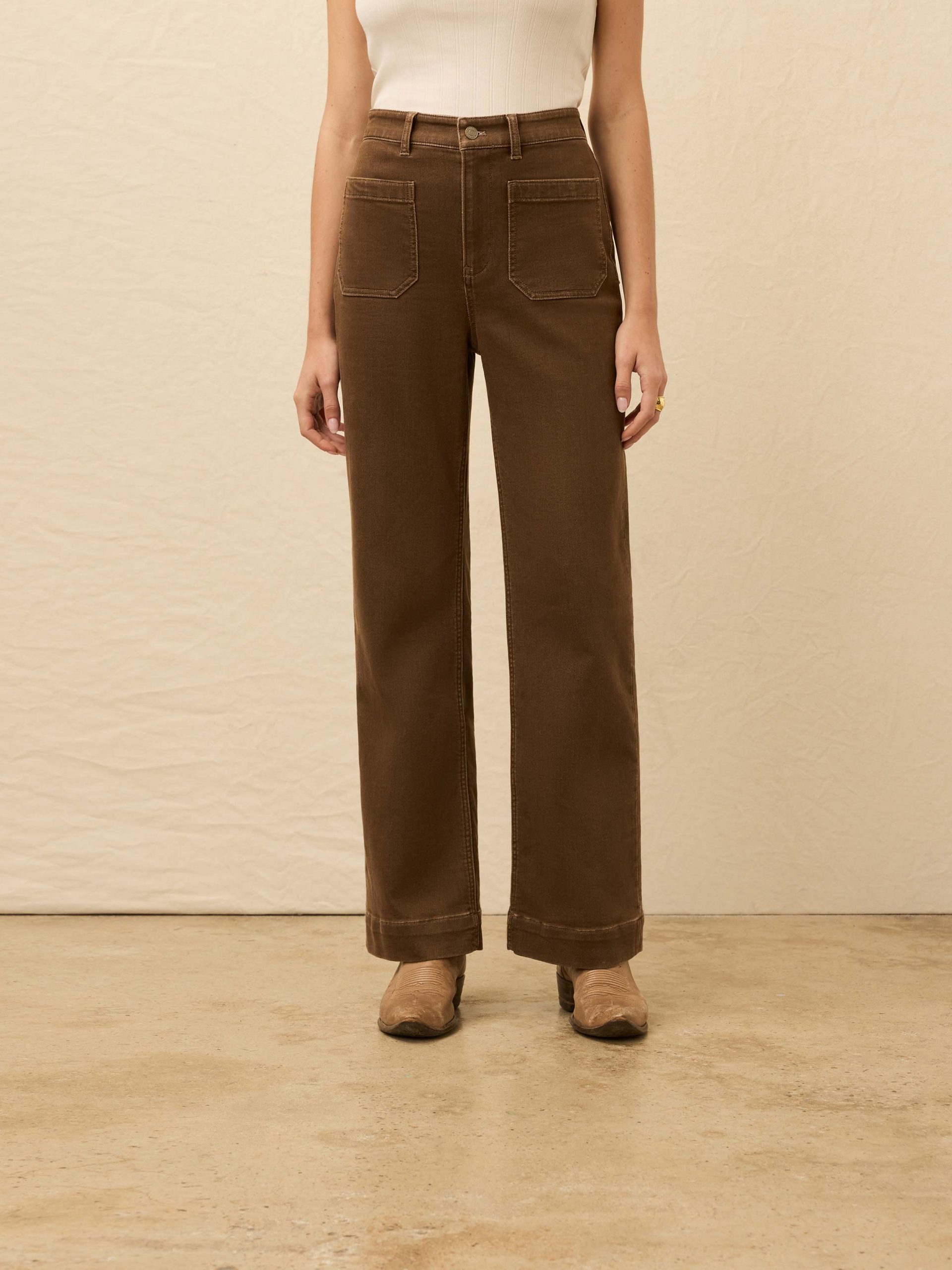 Stretch Terry Patch Pocket Pant - Walnut - Image 2