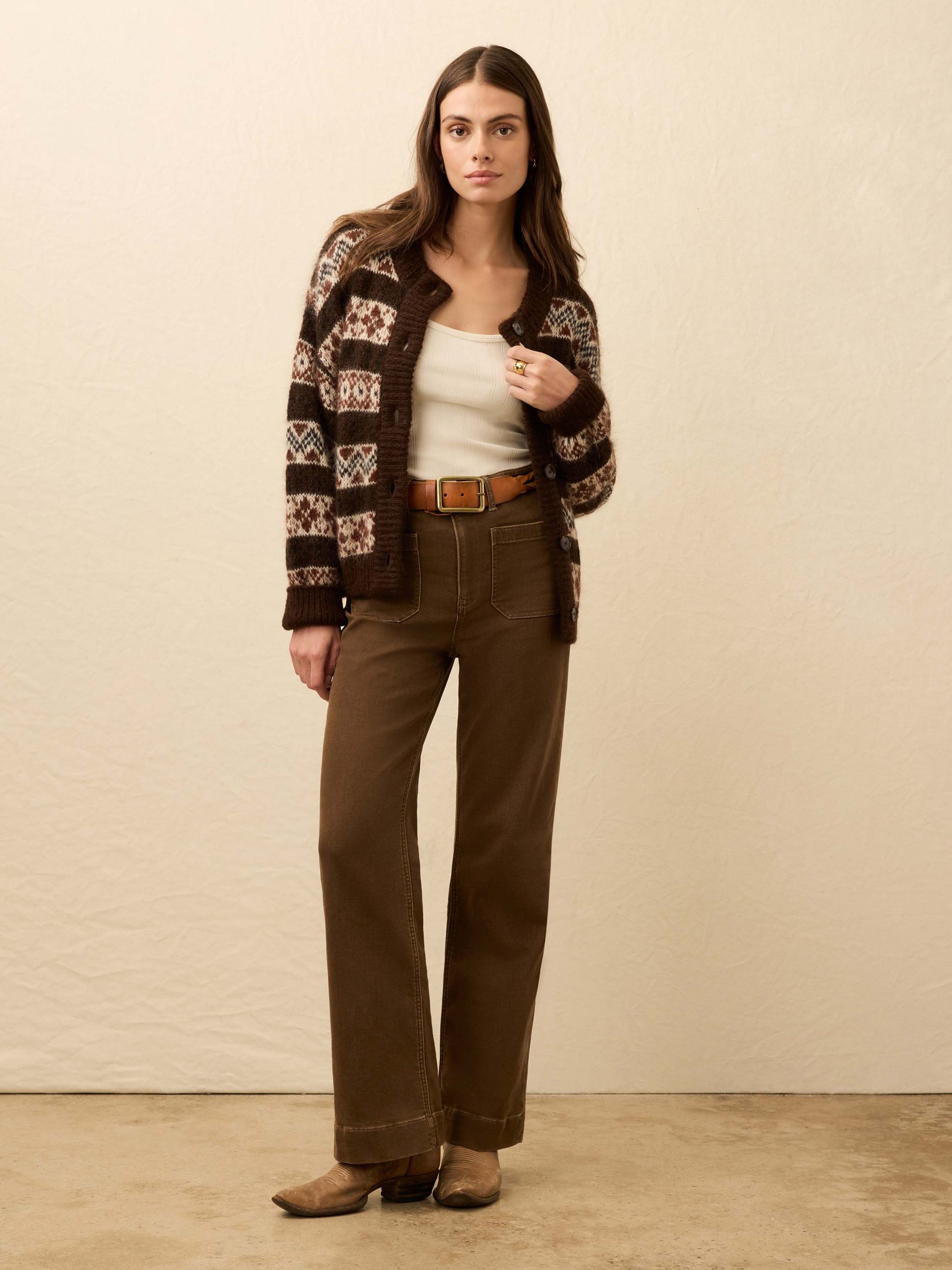 Stretch Terry Patch Pocket Pant - Walnut - Image 4
