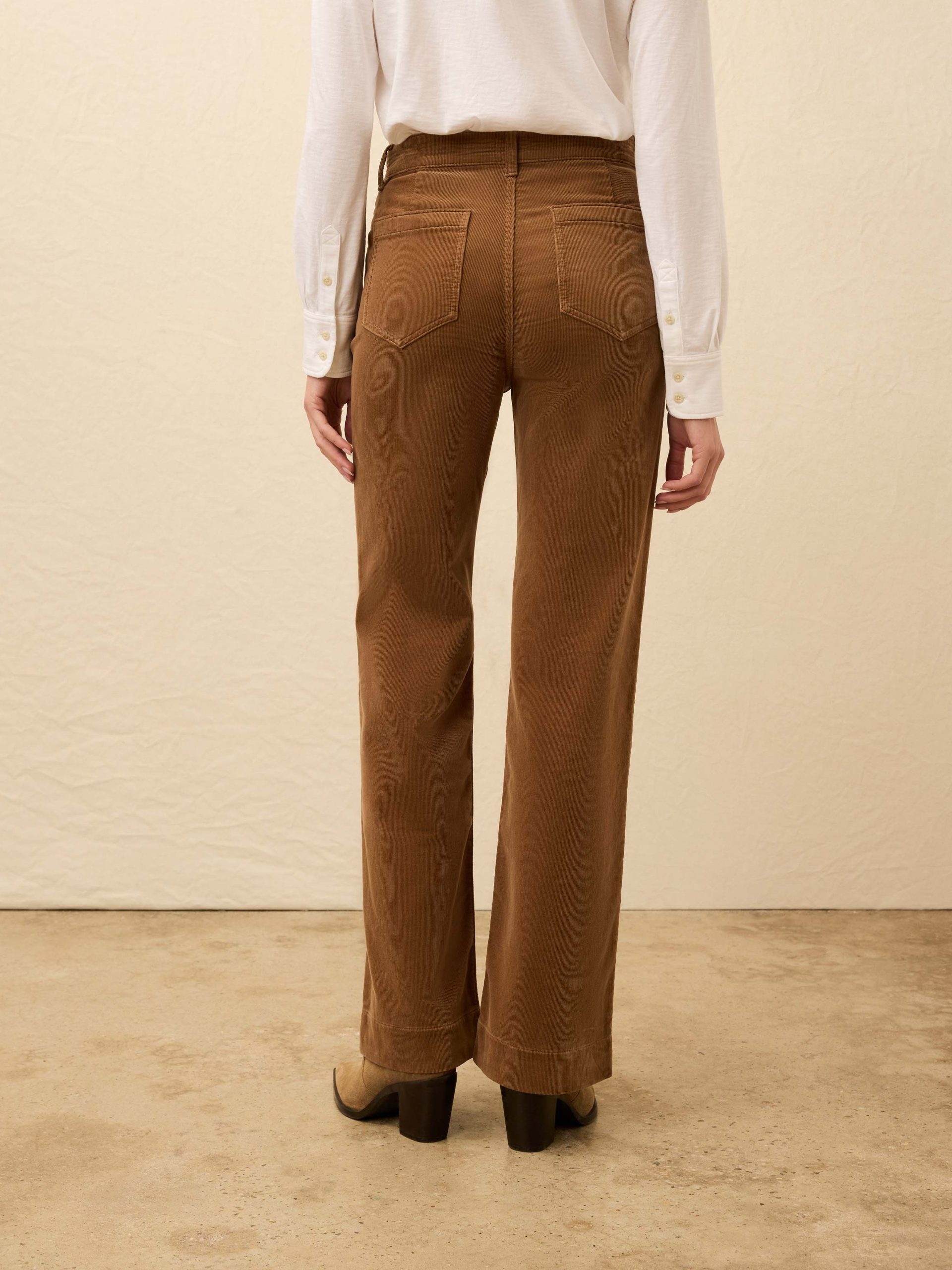 Stretch Terry Cord Patch Pocket Pant - Cord Brown - Image 2