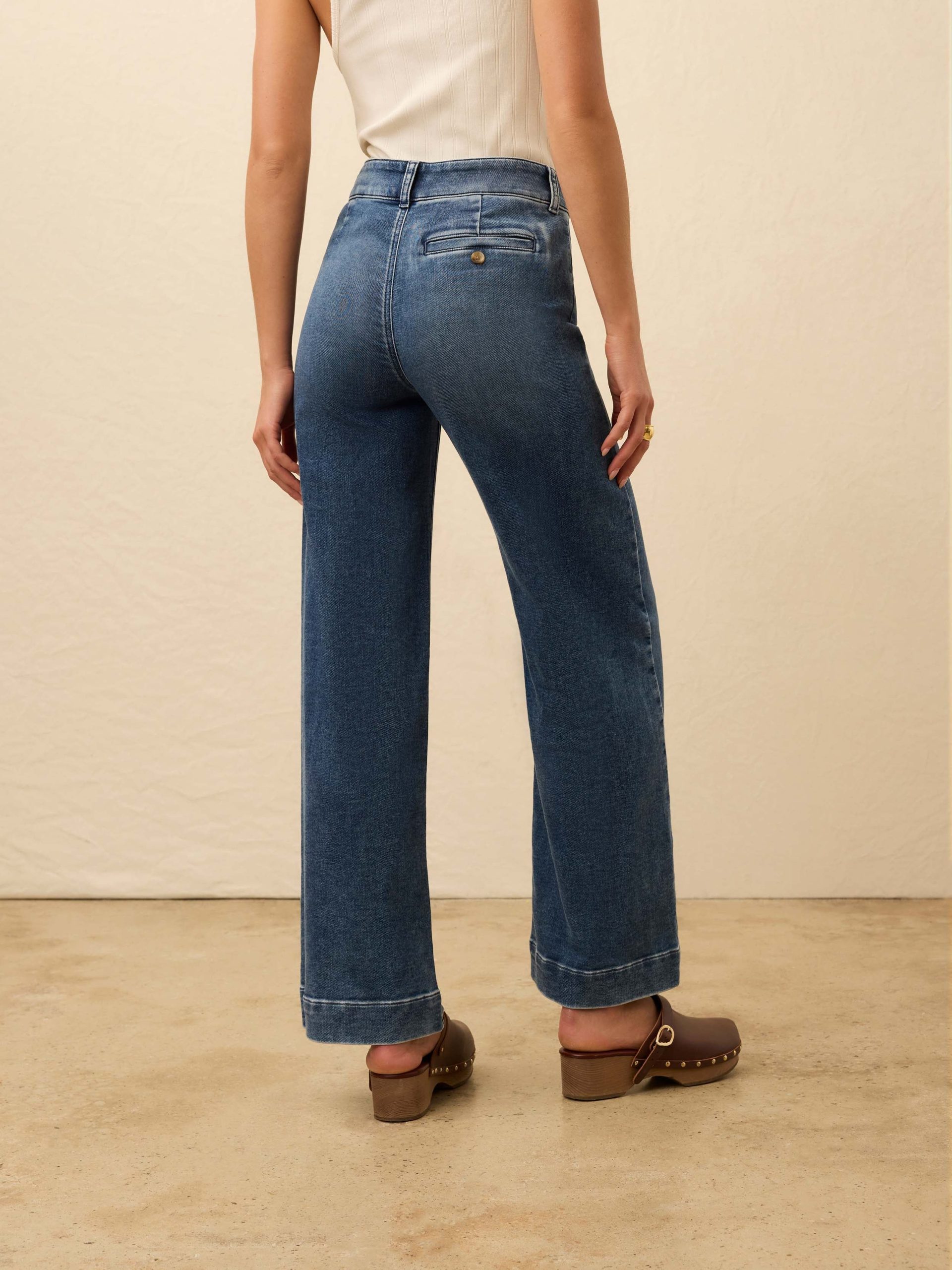 Stretch Terry Sailor Trouser - Bayshore Wash - Image 2