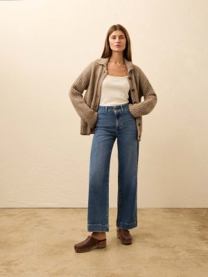 Stretch Terry Sailor Trouser - Bayshore Wash