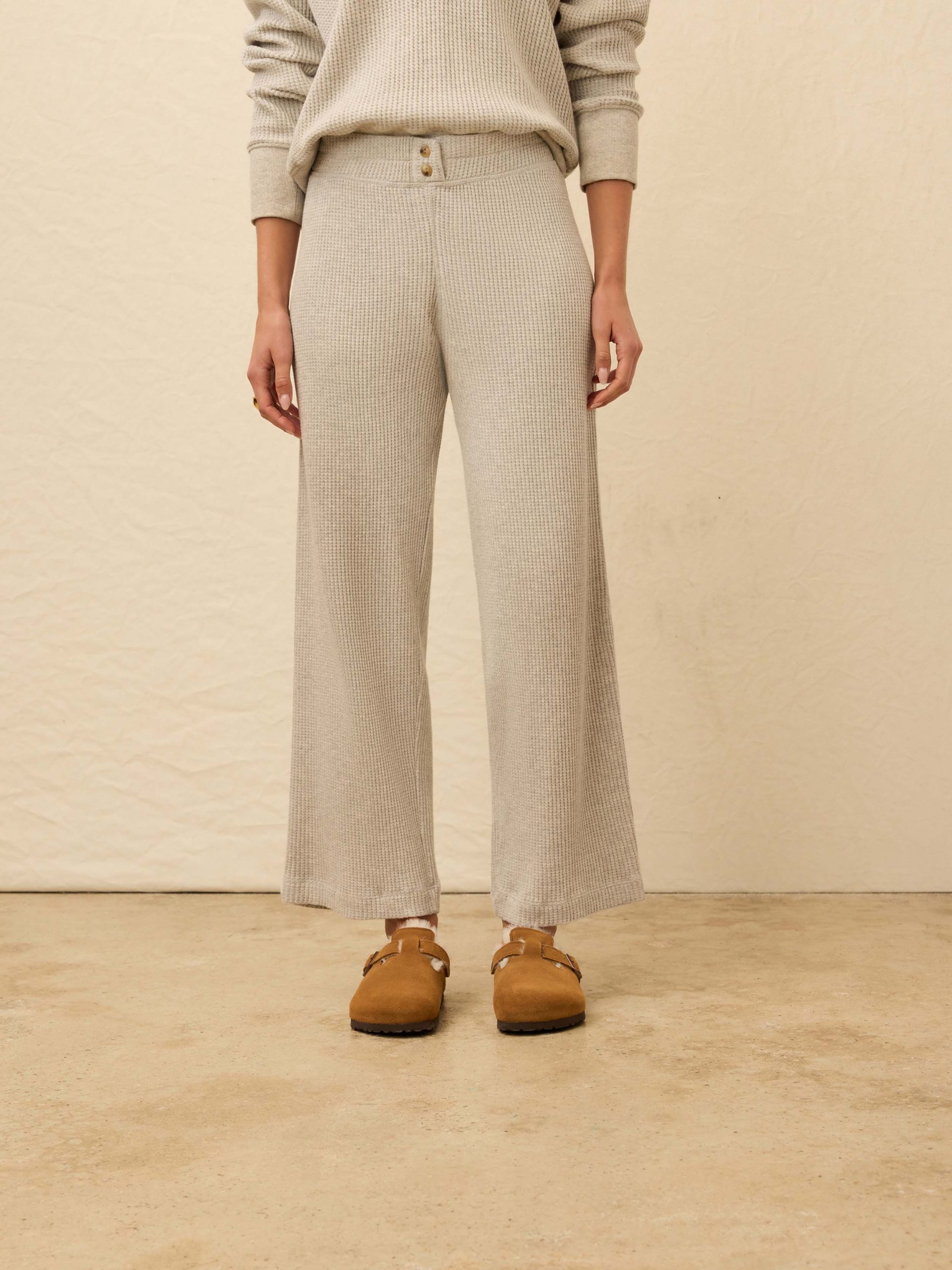 Apr??s Waffle Pant - Light Grey Heather - Image 2