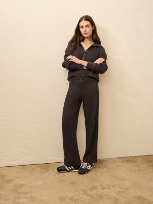 Apr??s Waffle Pant - Washed Black