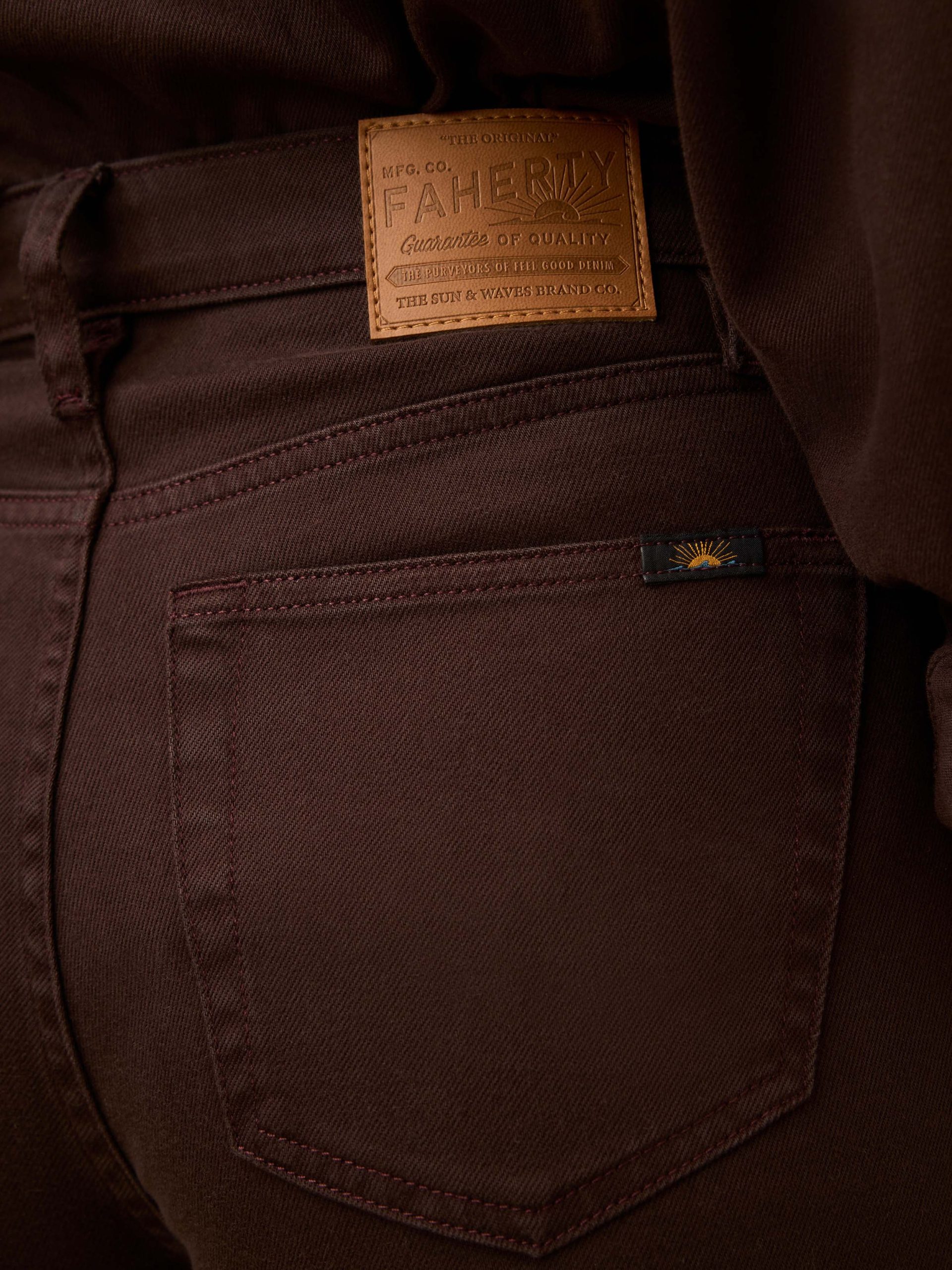 Saturday Denim Wide Leg - Chocolate Brown - Image 4