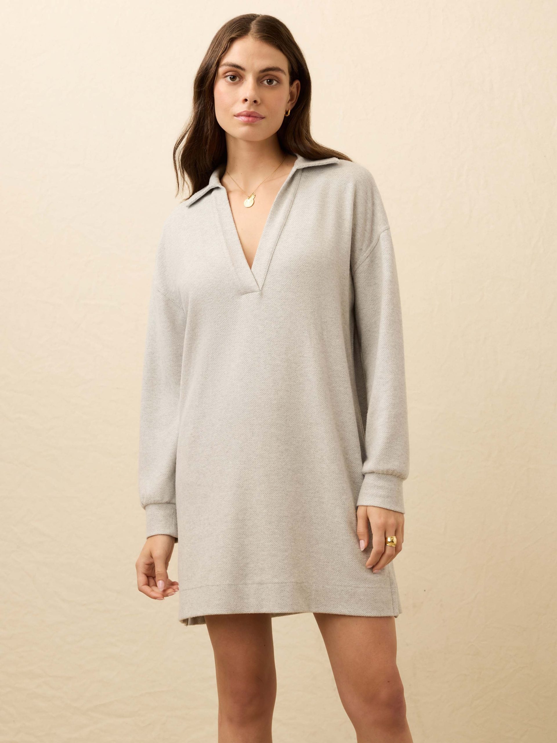 Legend? Sweater Hudson Dress - Light Heather Grey - Image 4