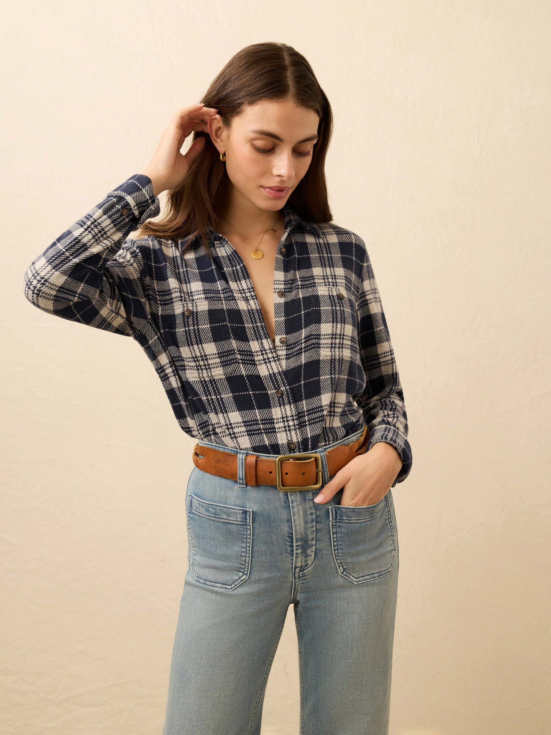 Legend? Sweater Shirt - Sapphire Lake Plaid