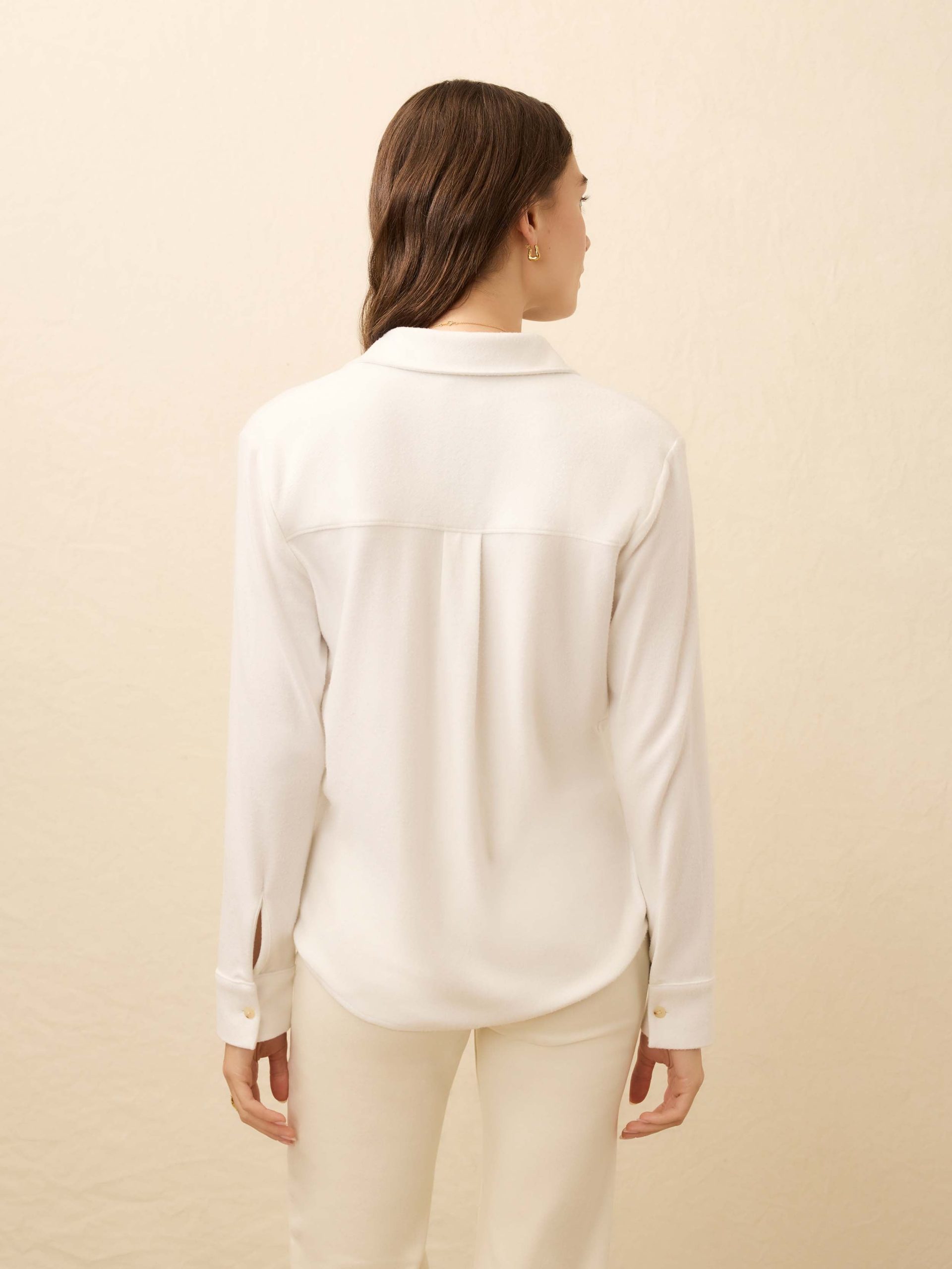 Legend? Classic Sweater Shirt - Pure White Twill - Image 3