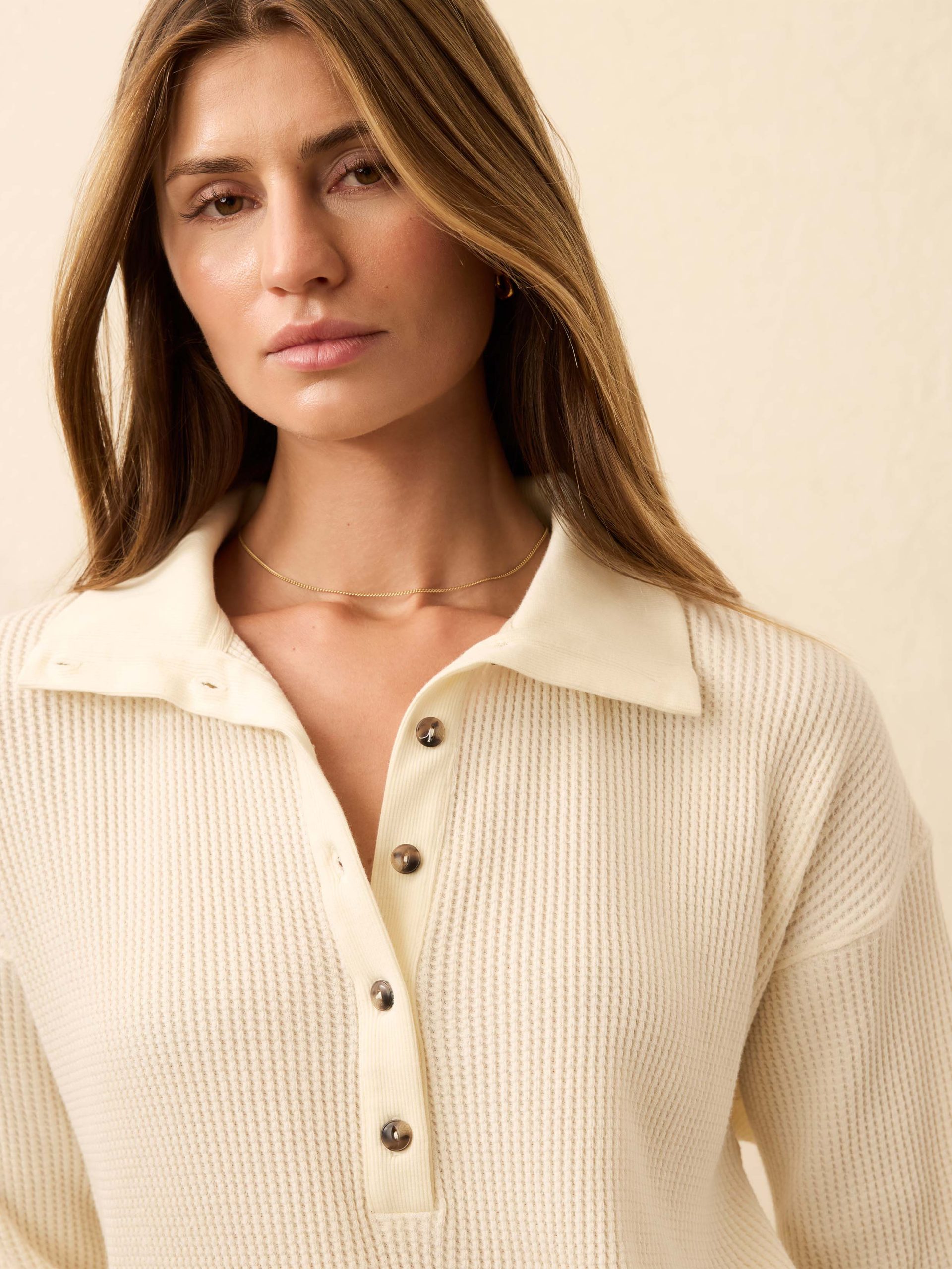 Après Waffle Henley - Coastal Cream - Image 2