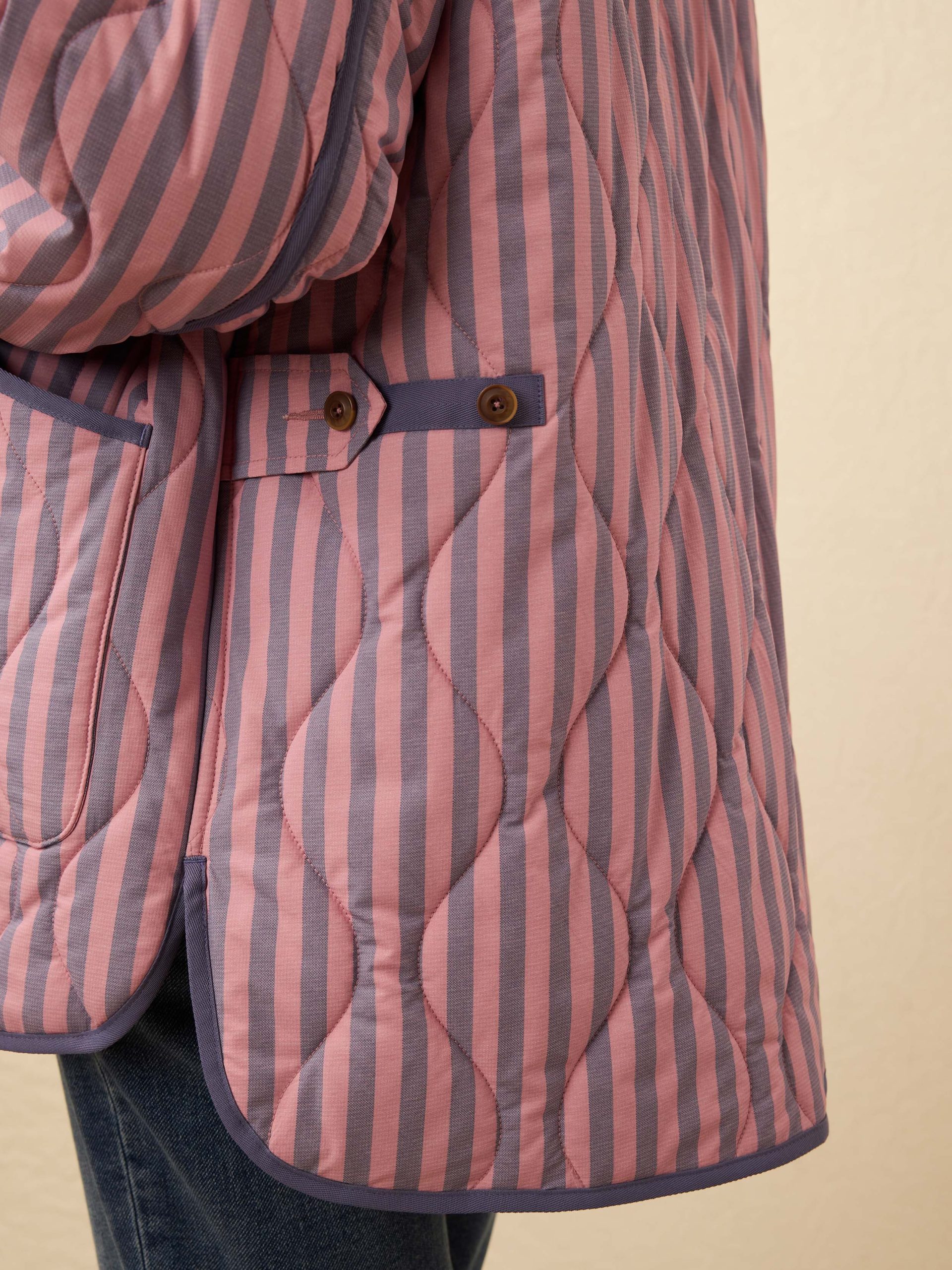 Horizon Series Quilted Jacket - Berry Lucy Stripe - Image 2