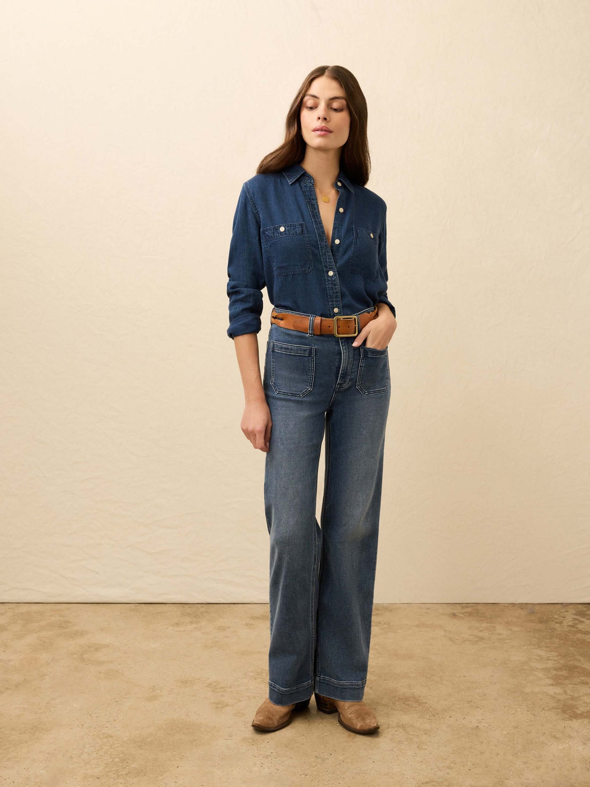 Tried & True Chambray Shirt - Night Lagoon Wash - Image 4