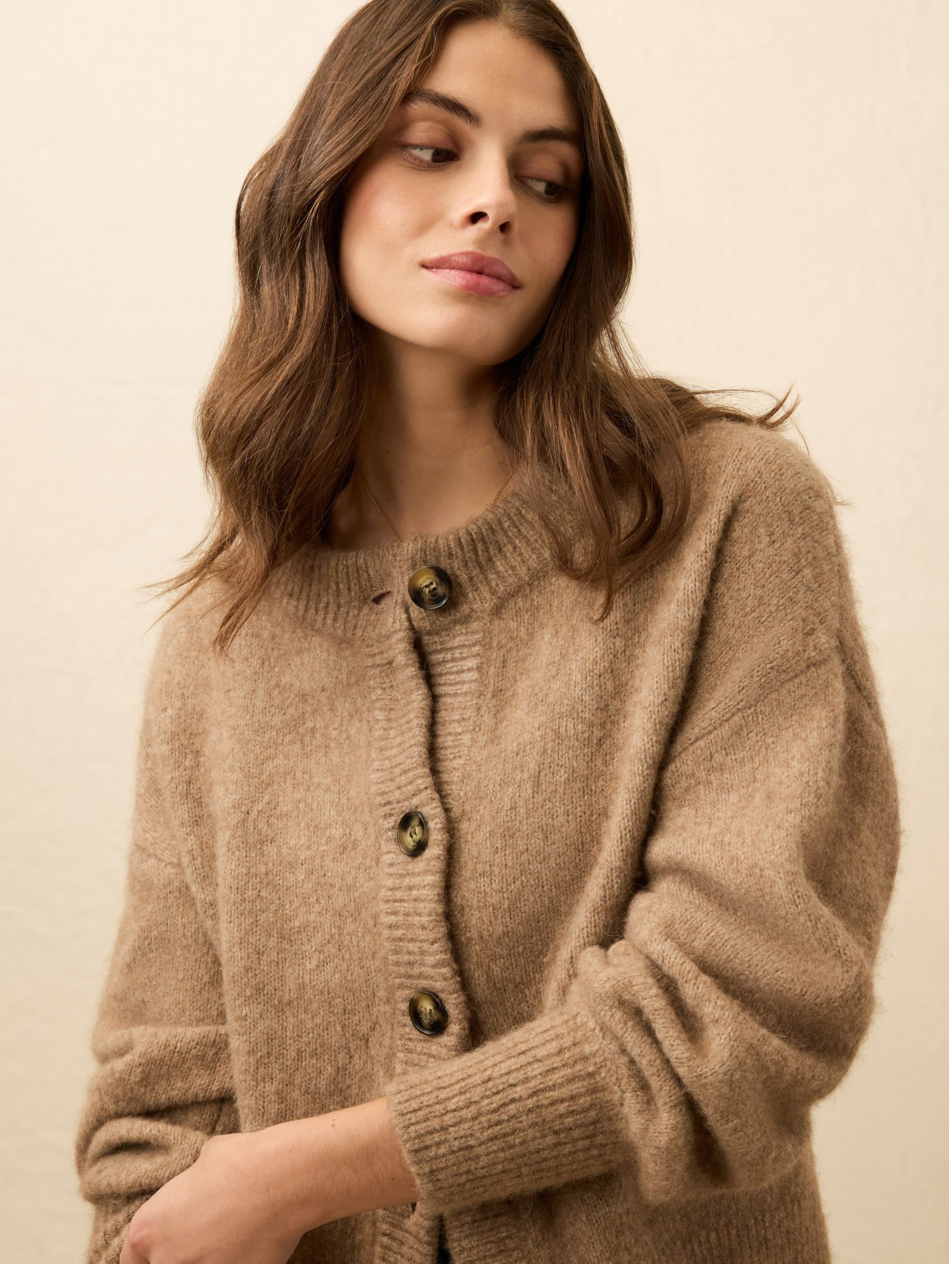 Alpine Cozy Cardigan - Toffee - Image 5
