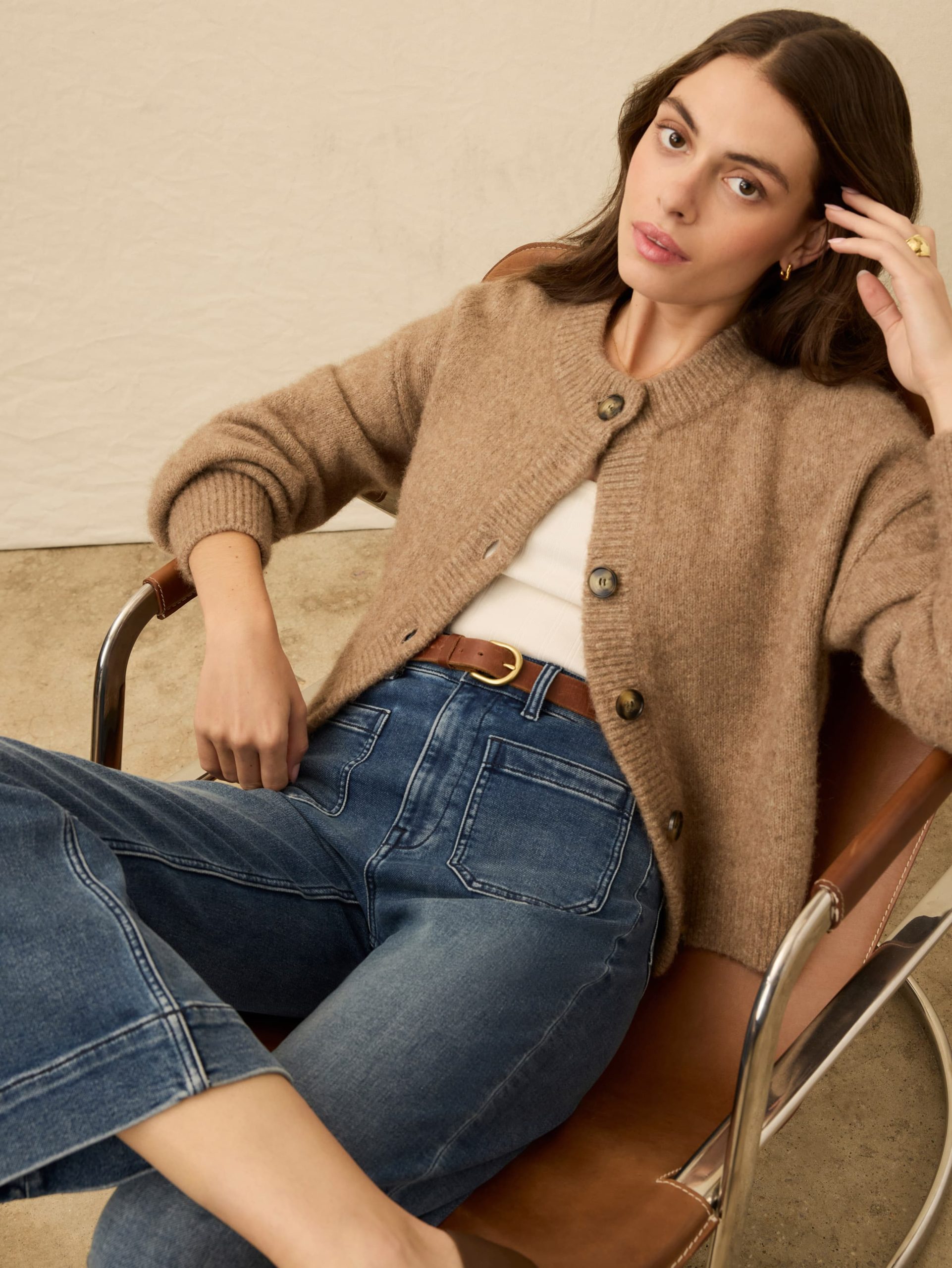 Alpine Cozy Cardigan - Toffee - Image 2