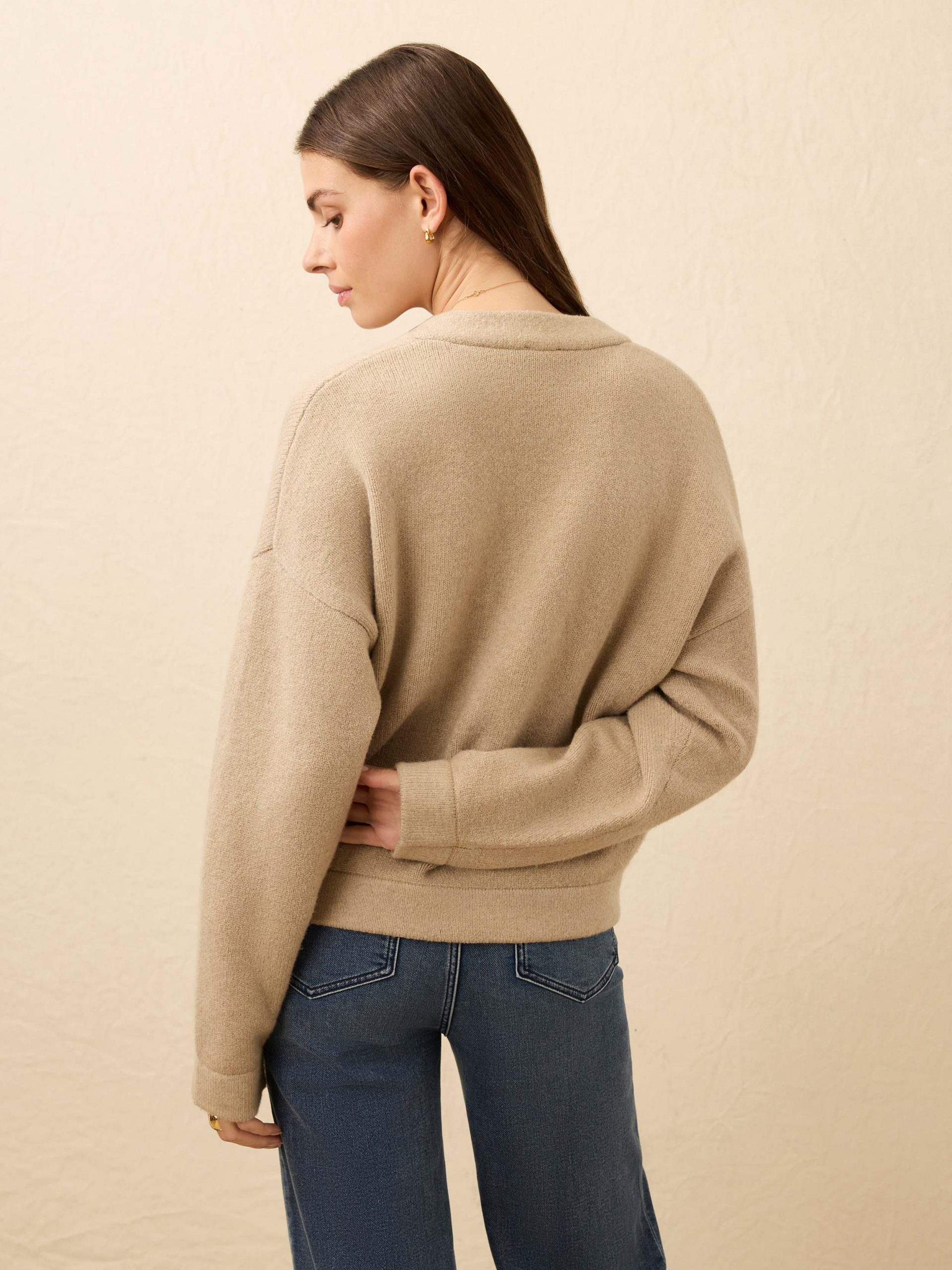Jackson V-Neck Popover - Oatmeal Heather - Image 3