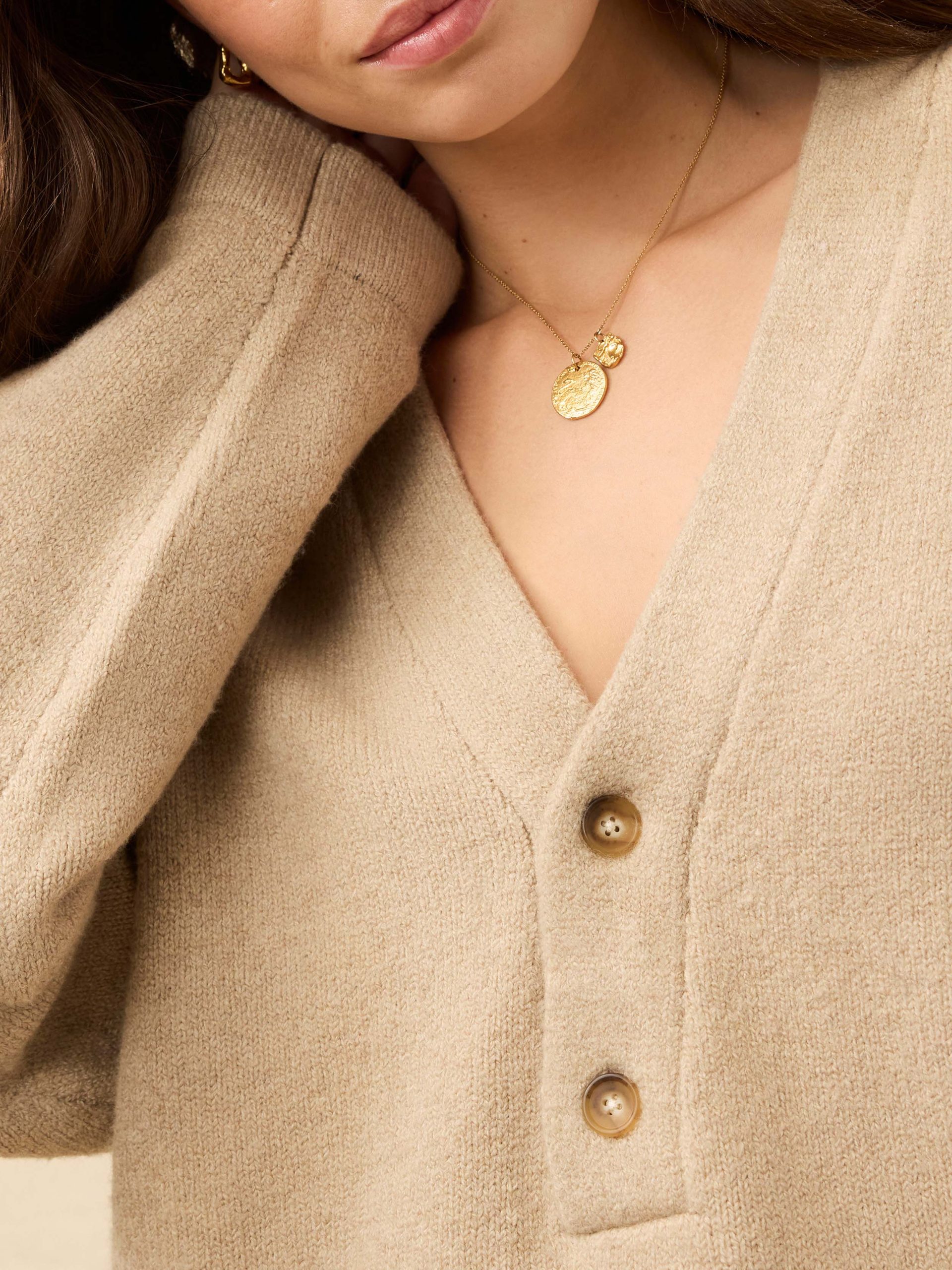 Jackson V-Neck Popover - Oatmeal Heather - Image 5