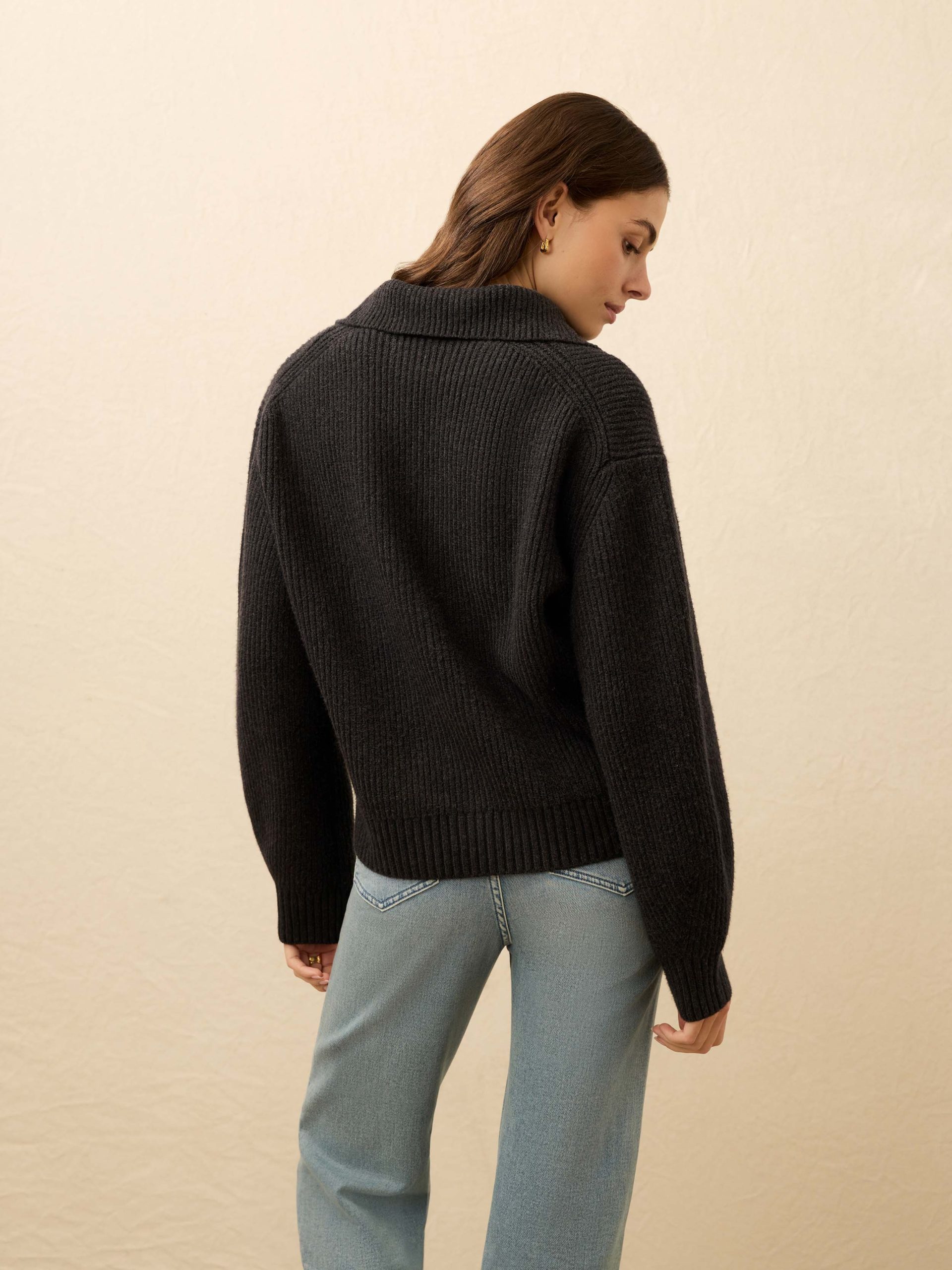 Jackson Quarter Zip - Charcoal Heather - Image 4