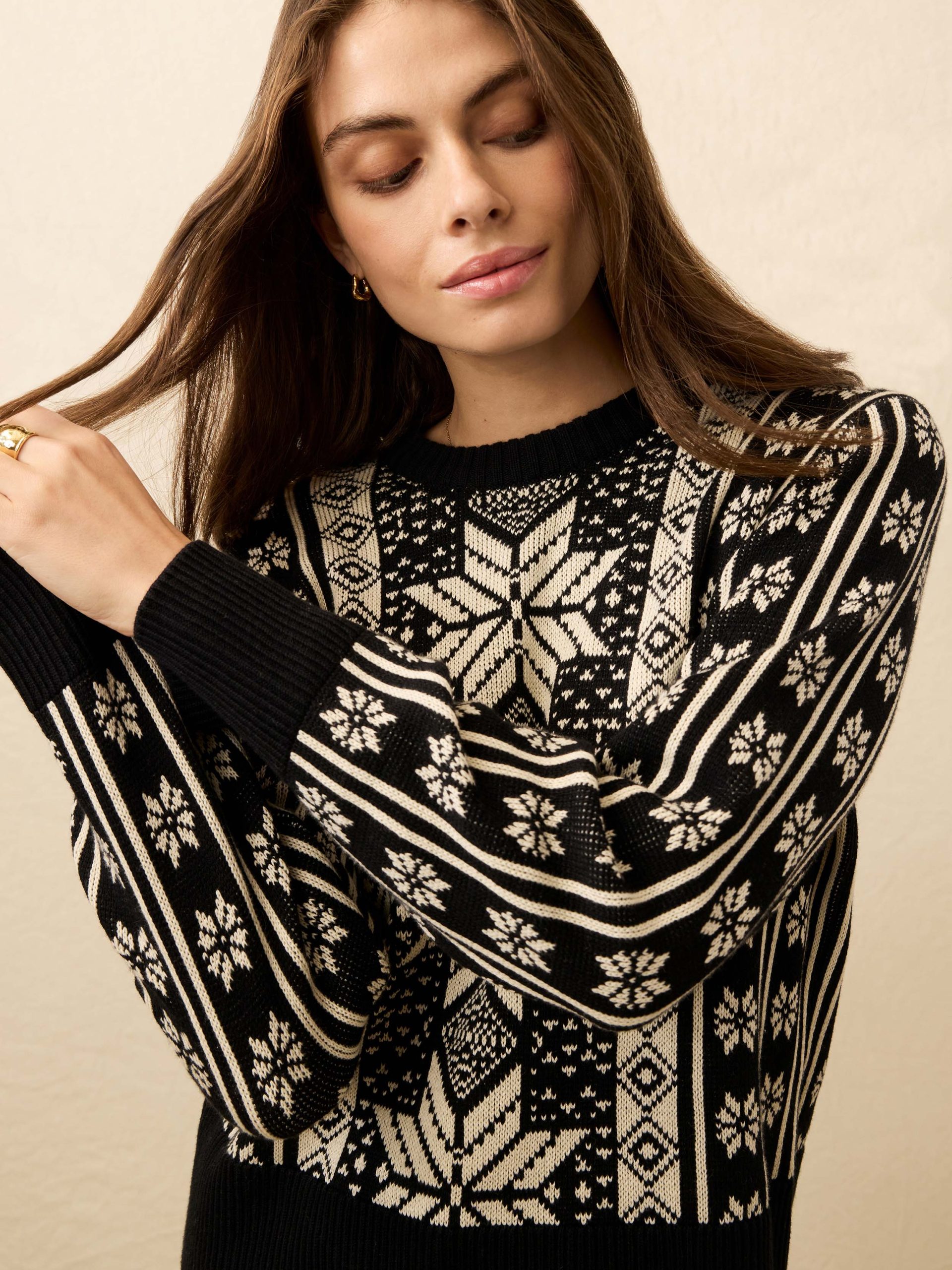 Sun Valley Crewneck - Midnight Snowflake - Image 3
