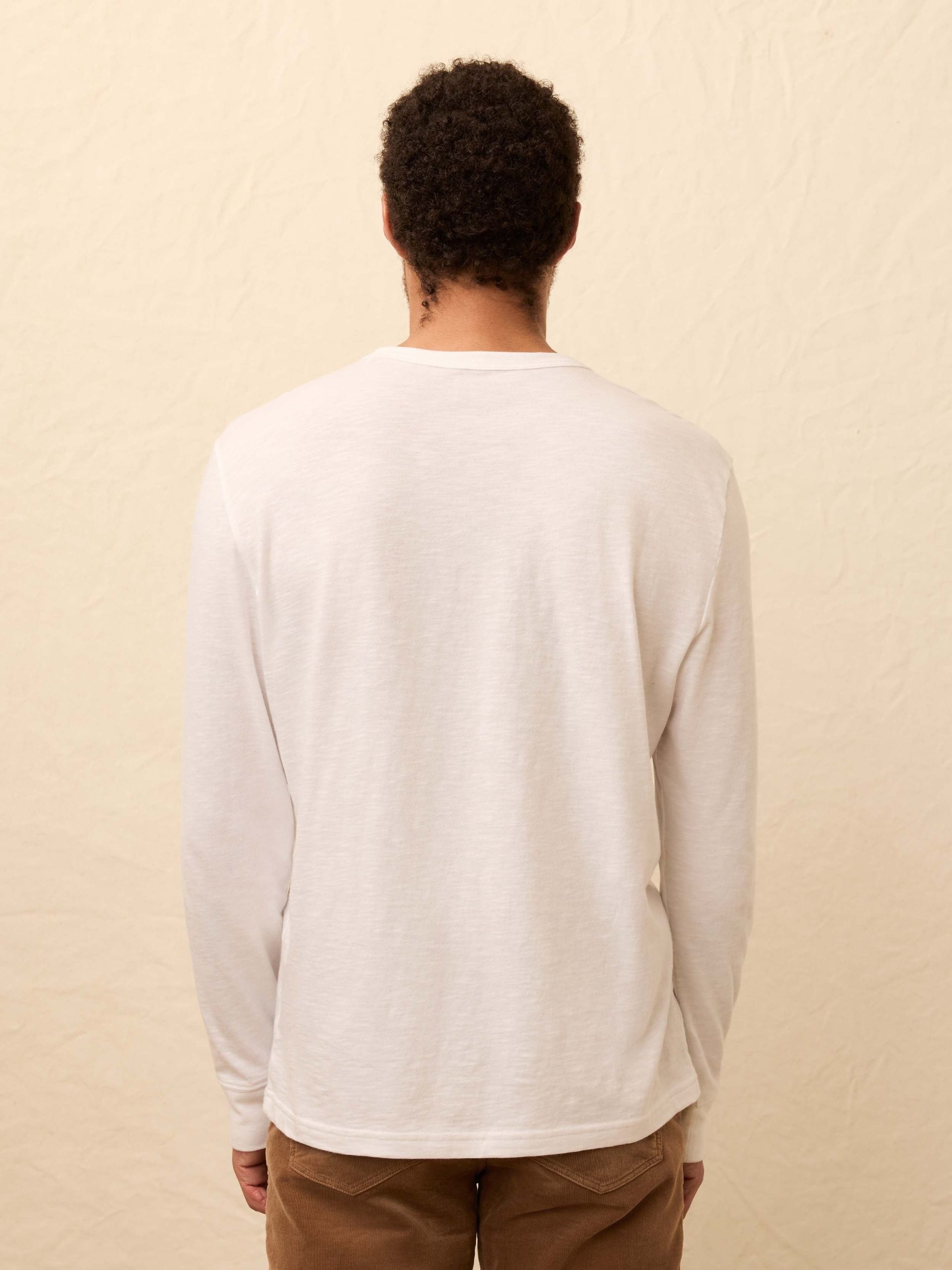 Long-Sleeve Sunwashed Pocket Tee - White Surf Stripe - Image 6