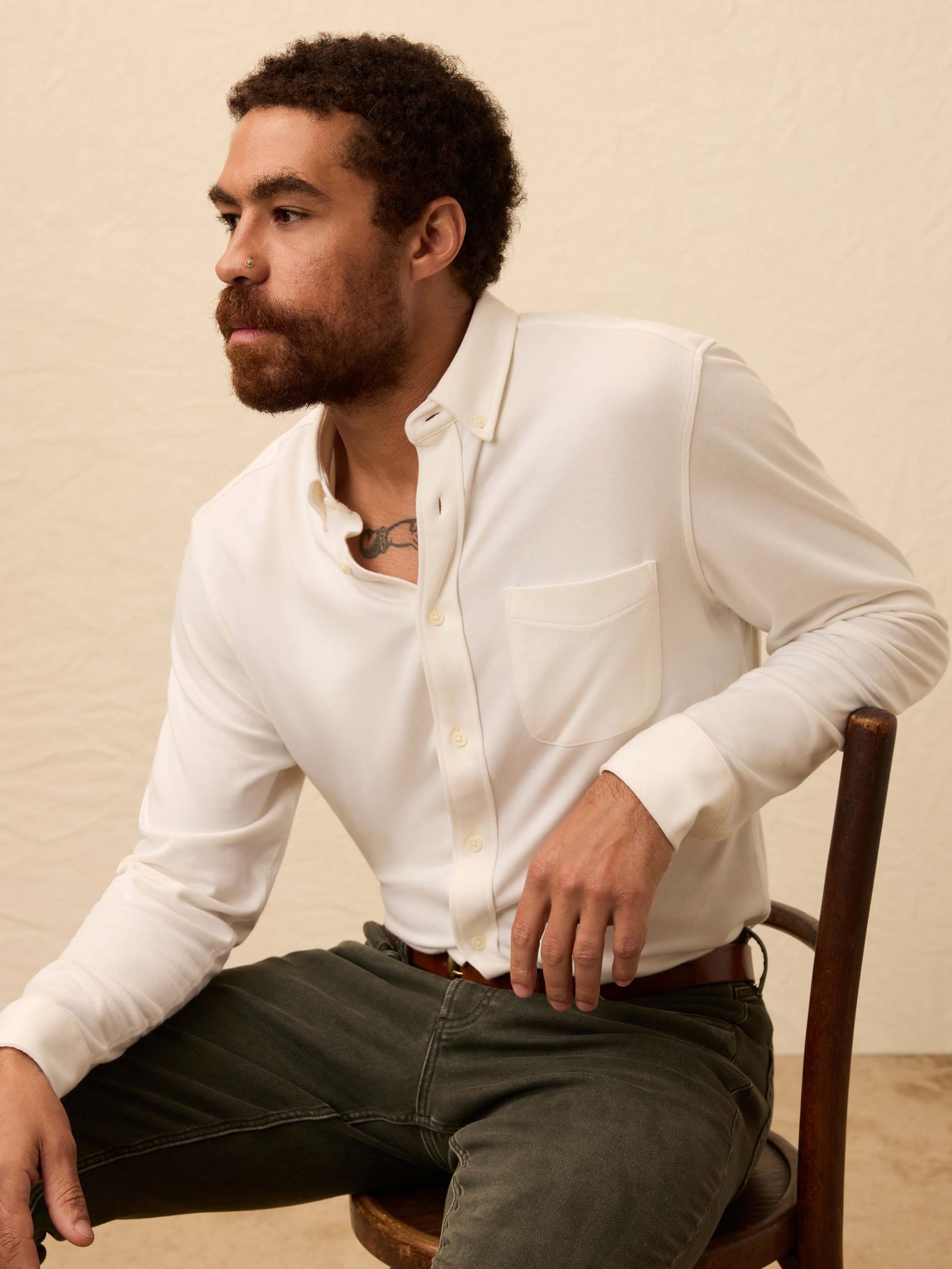 Coastline Knit Shirt - White Wall - Image 2