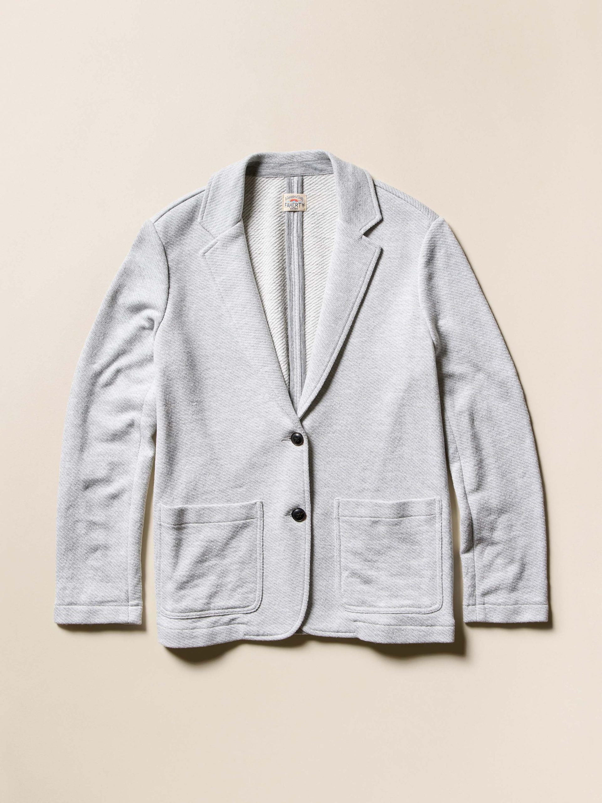 Inlet Knit Blazer - Heather Grey - Image 7
