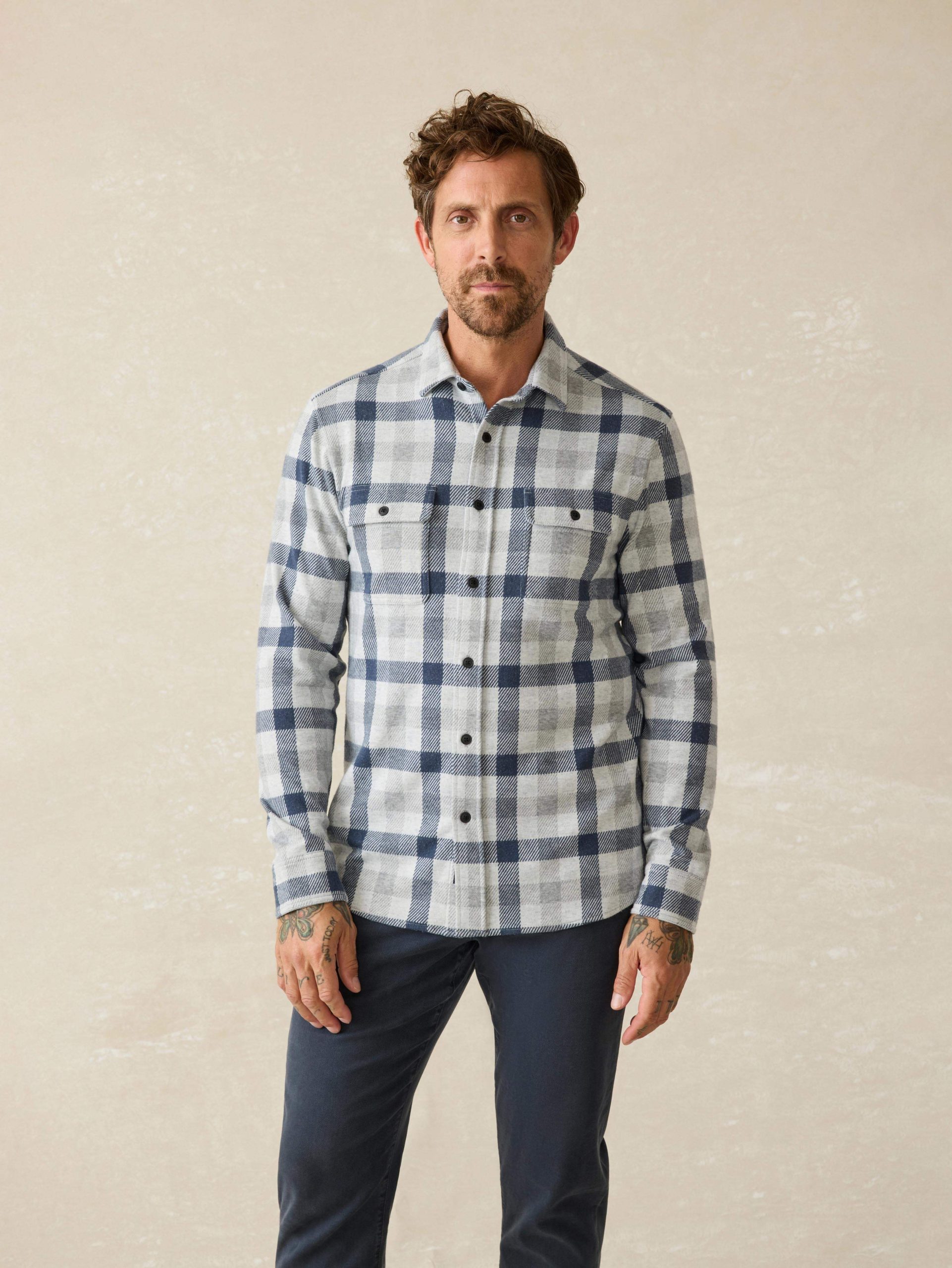 Legend? Sweater Shirt - Snowy Night Check
