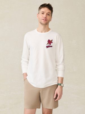 St. John's Long-Sleeve Sunwashed Tee - White