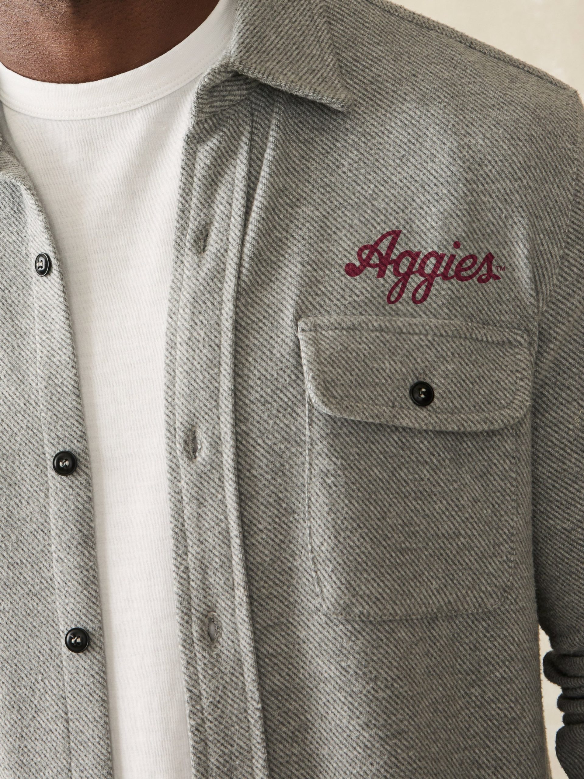 Texas A&M Legend Sweater Shirt - Fossil Grey Twill - Image 3