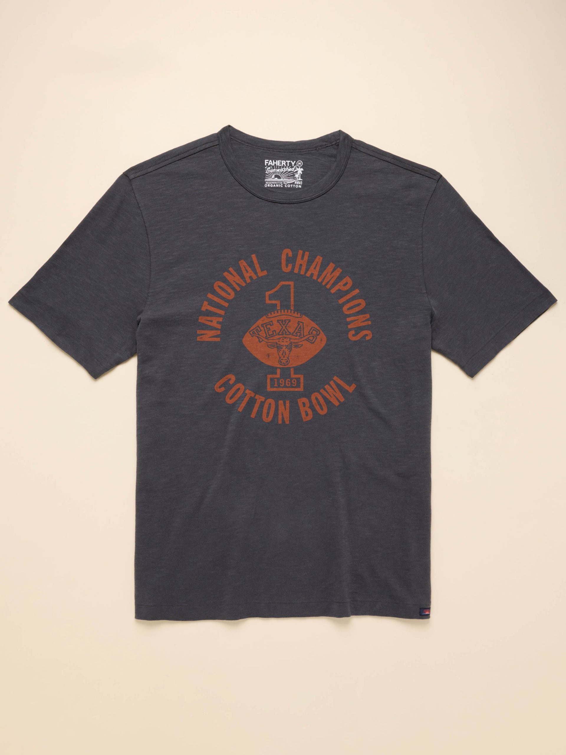University of Texas Sunwashed Tee - Graphite - Image 3
