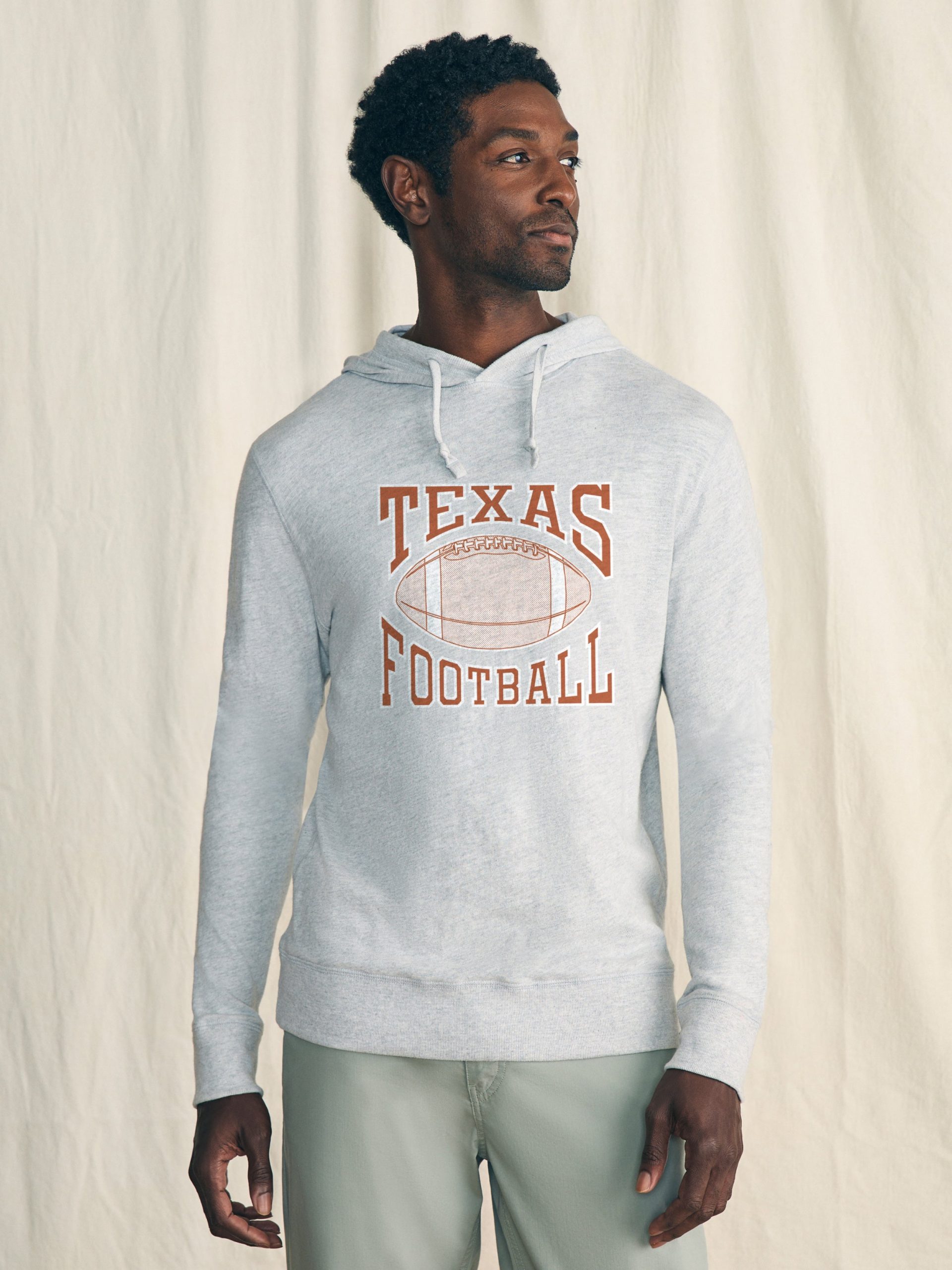 University of Texas Organic Hoodie - Light Heather Grey