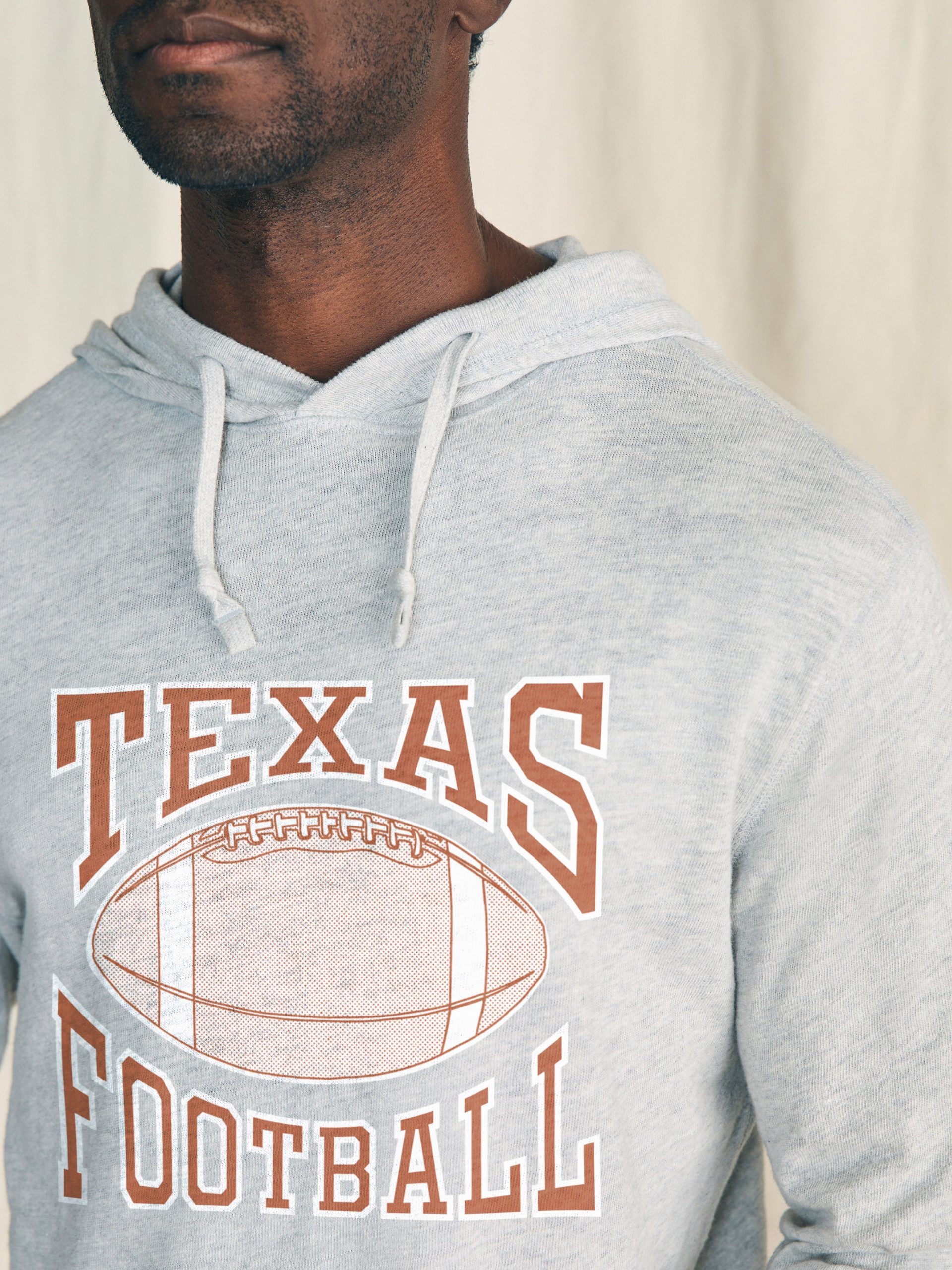 University of Texas Organic Hoodie - Light Heather Grey - Image 2