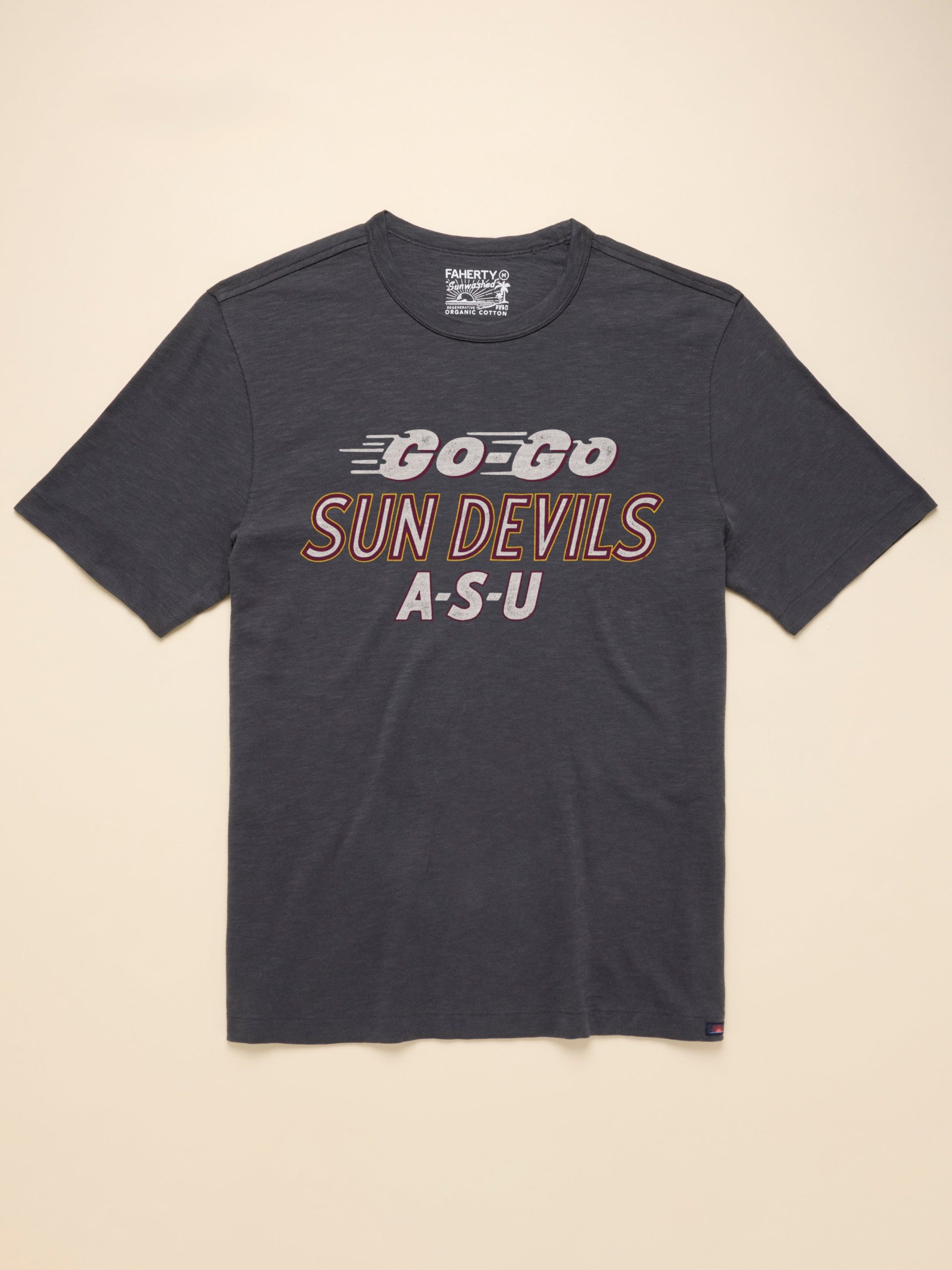 Arizona State University Sunwashed Tee - Graphite - Image 2