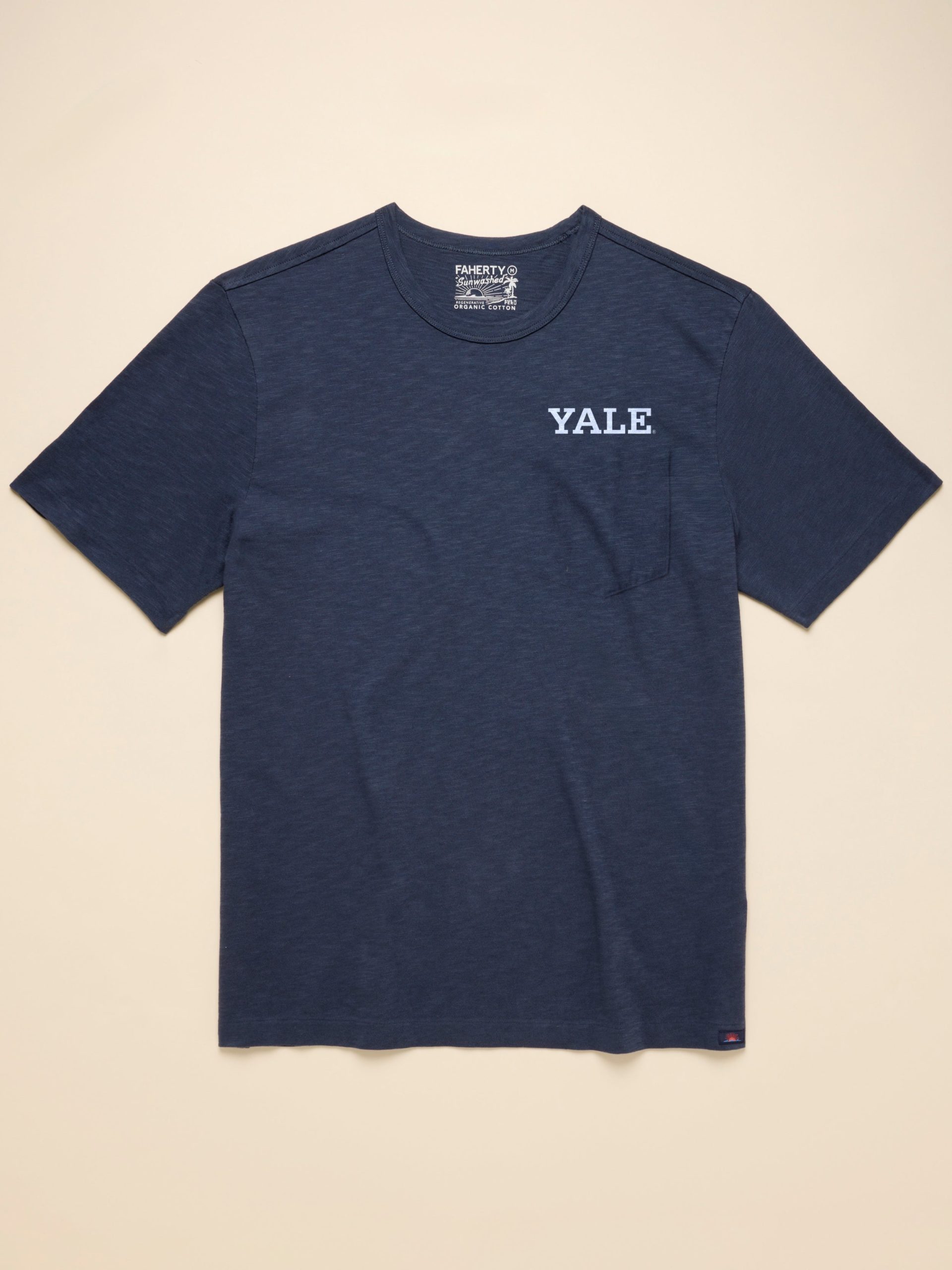 Yale Sunwashed Pocket Tee - Dune Navy - Image 4