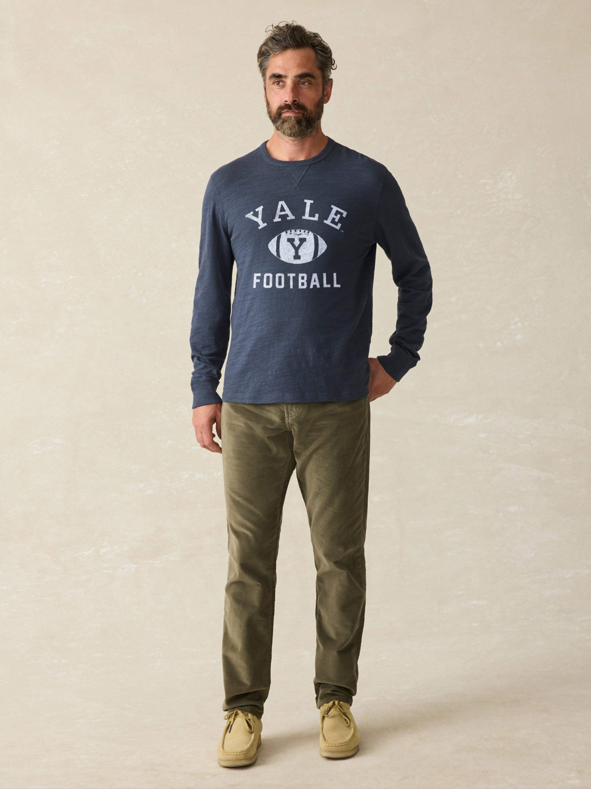 Yale Sunwashed Slub Crew - Blue Nights - Image 2