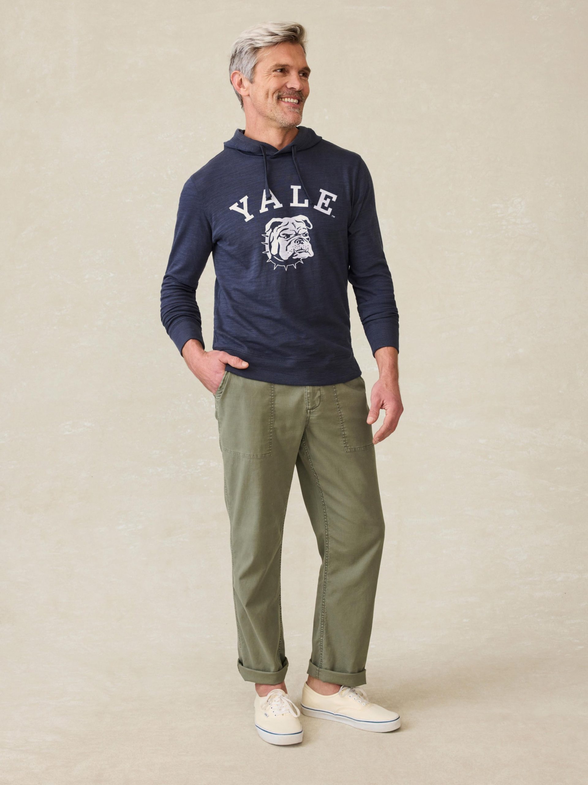 Yale Sunwashed Organic Hoodie - Blue Nights - Image 2