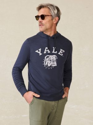 Yale Sunwashed Organic Hoodie - Blue Nights